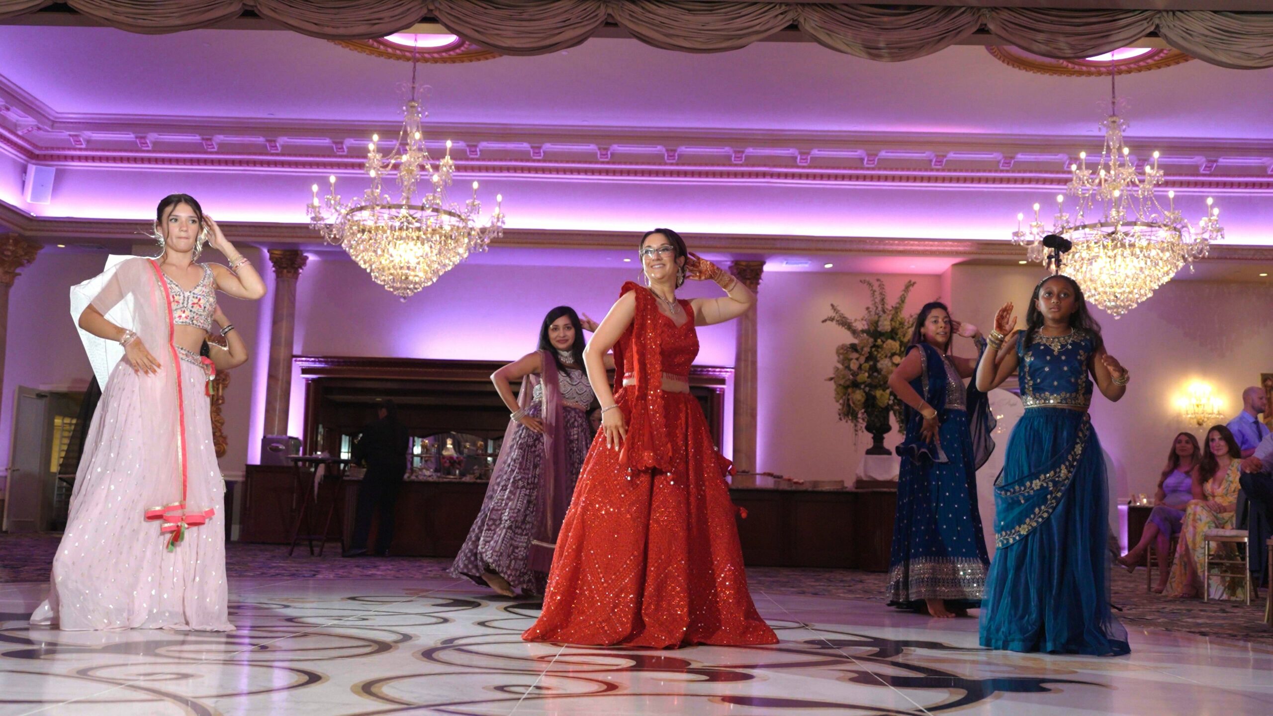 Lucien’s Manor Berlin NJ Fusion Wedding | Katie & Davel | Bride Family Dance