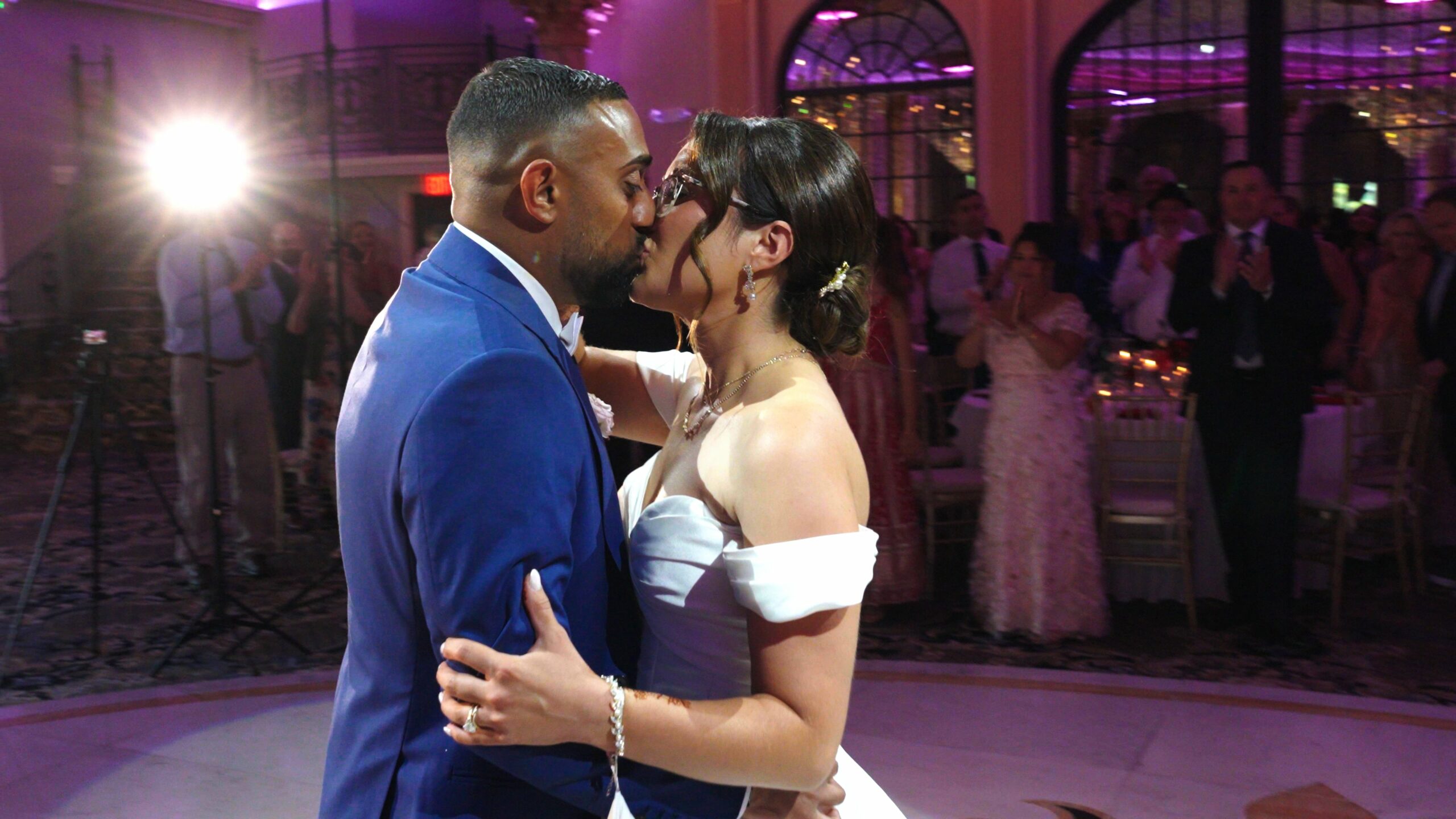 Lucien’s Manor Berlin NJ Fusion Wedding | Katie & Davel | Reception Grand Entrance