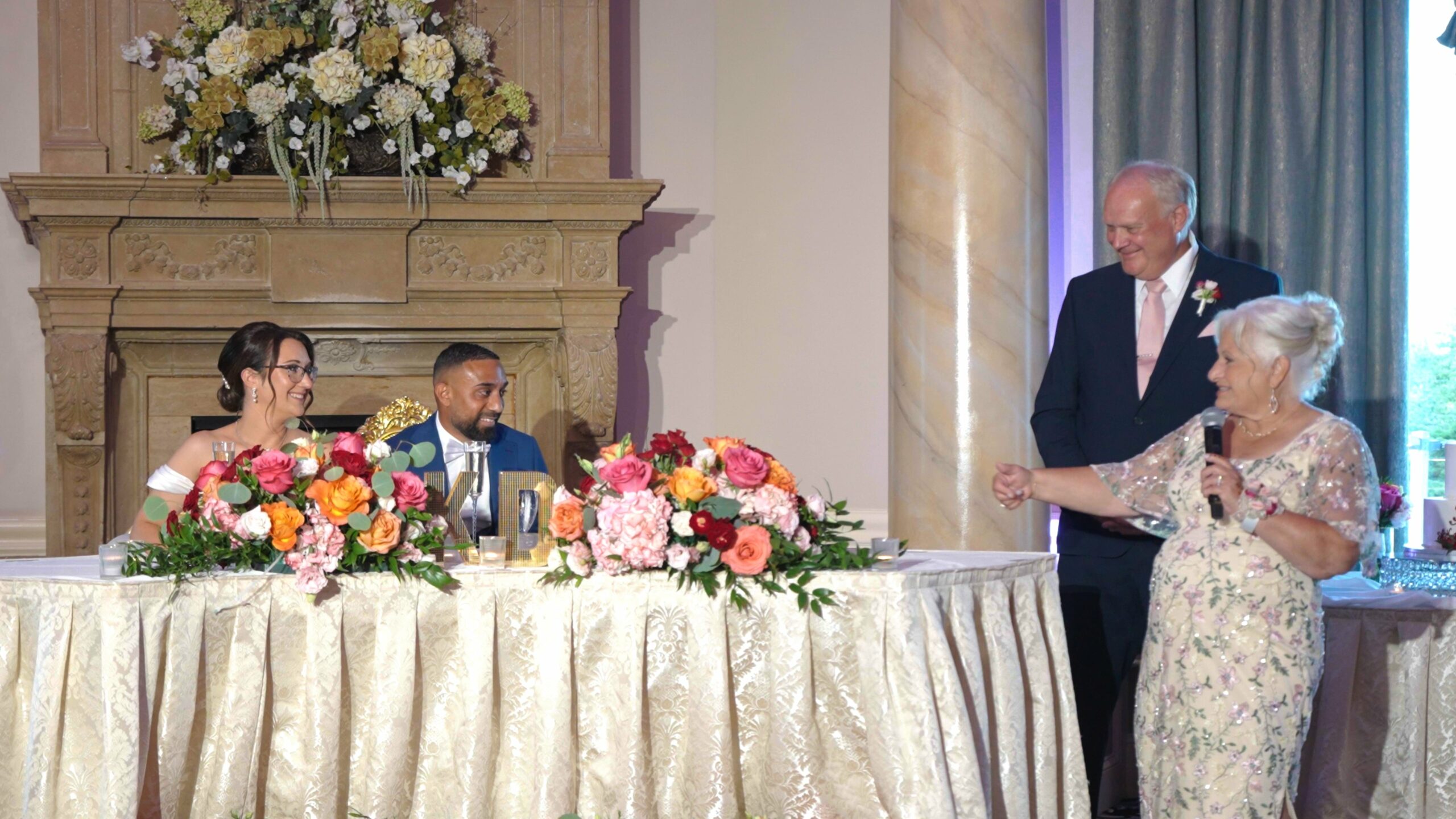Lucien’s Manor Berlin NJ Fusion Wedding | Katie & Davel | Bride Parents Speech