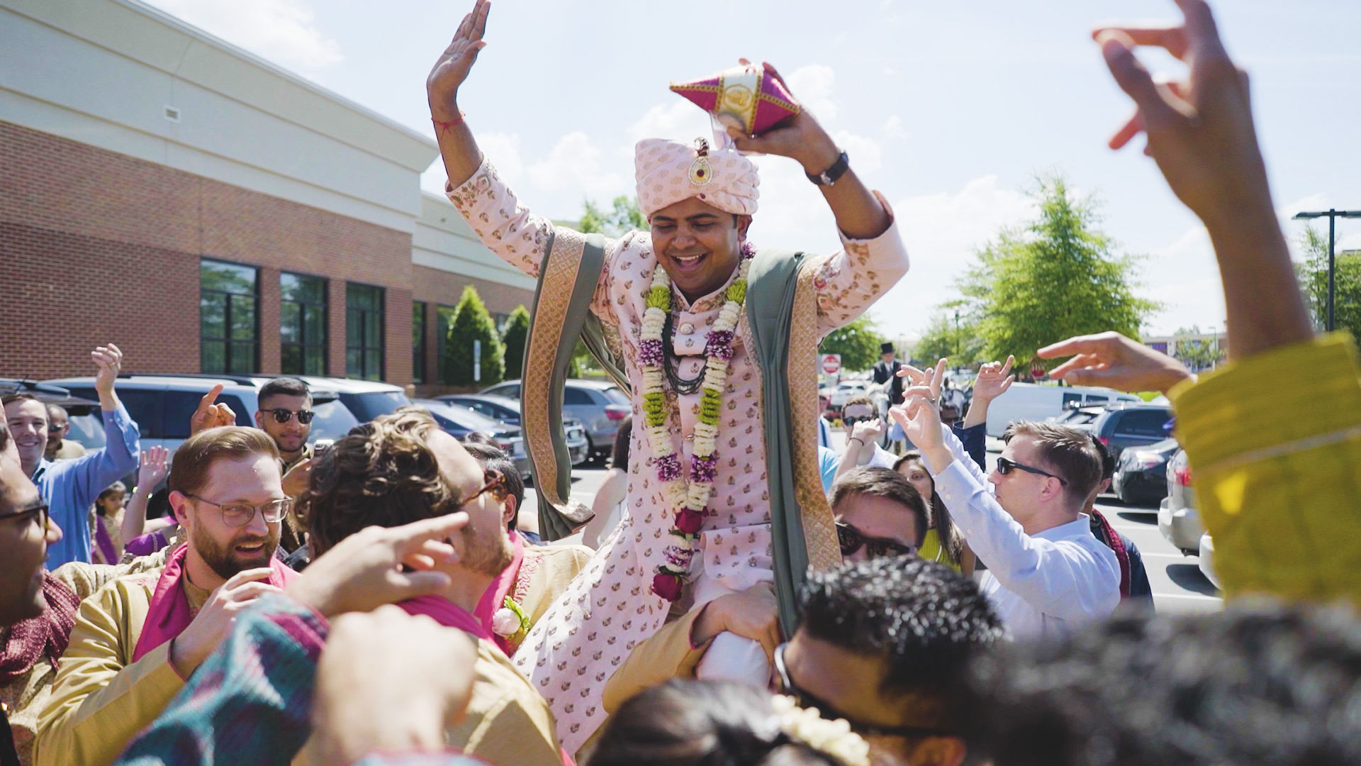 Hilton Richmond Hotel & Spa Short Pump VA Hindu Wedding | Gina & Dharav | Baraat