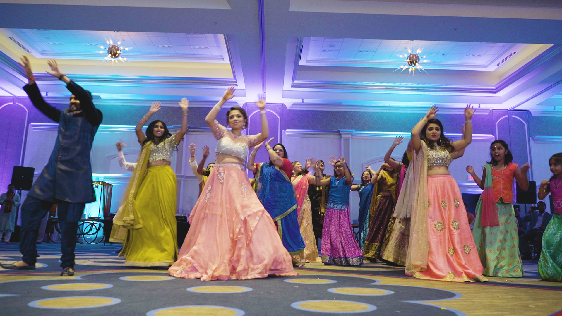 Hilton Richmond Hotel & Spa Short Pump VA Hindu Wedding | Gina & Dharav | Groom Family and Friends Dance