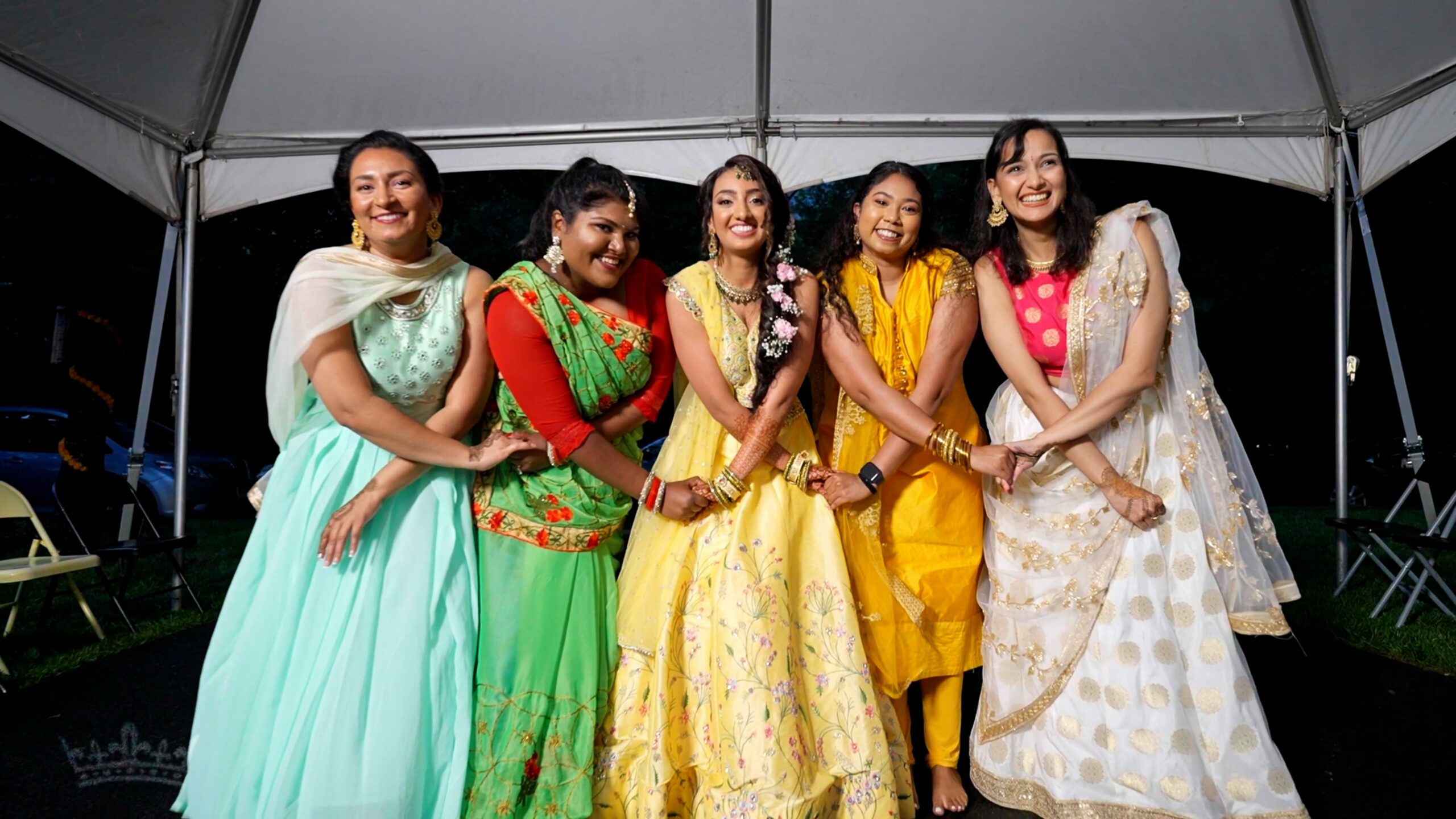 Glen Ellen Farm Fusion Wedding | Kinjel & Sam | Bridesmaids Mendhi Night Performance