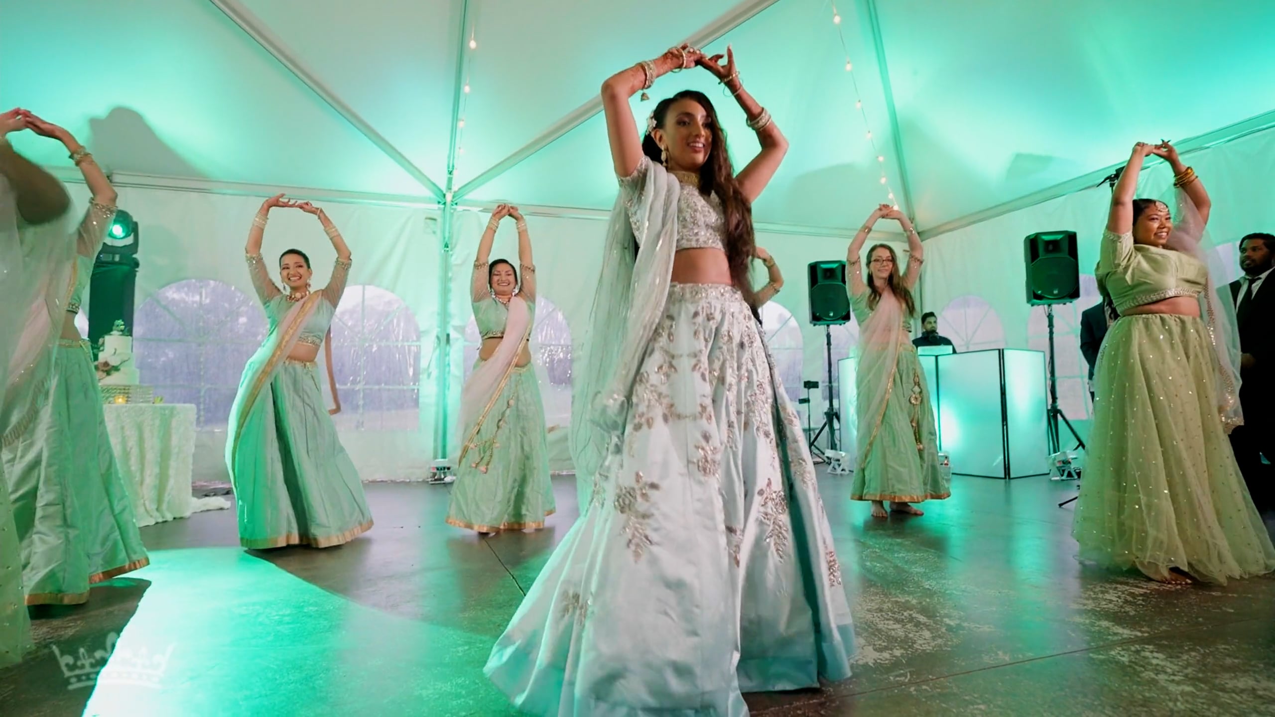Glen Ellen Farm Fusion Wedding | Kinjel & Sam | Bride and Groom Friends Dance