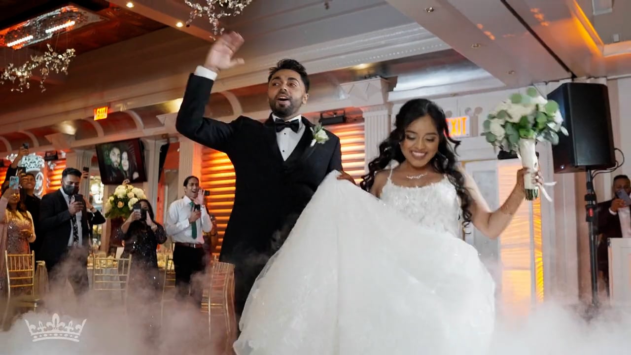 Chateau Briand Caterers Carle Place NY Islamic Wedding | Ashley & Arsalan | Reception Grand Entrance