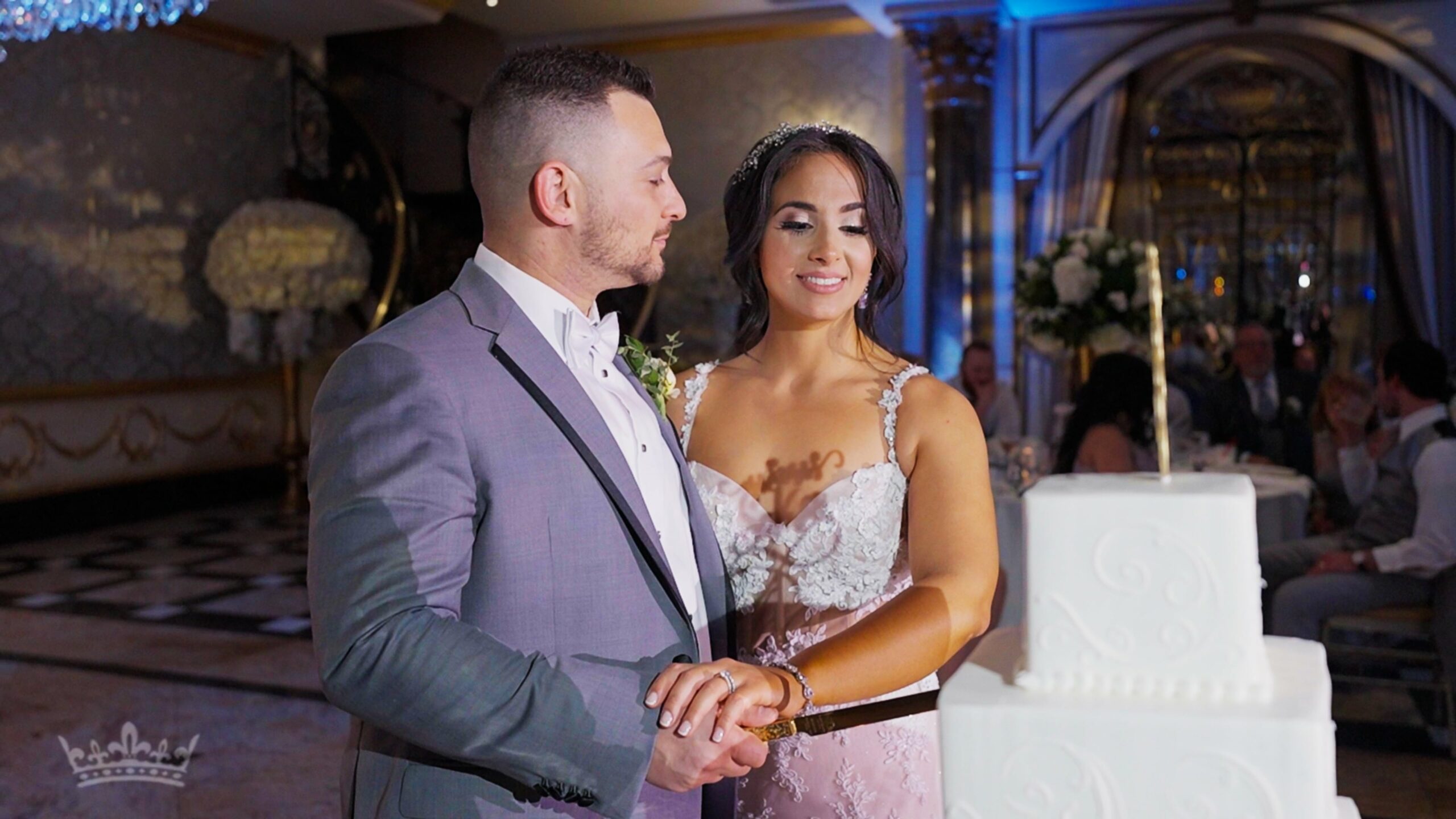 The Venetian Garfield NJ Greek Orthodox Wedding | Christine & Ron | Cake Cutting