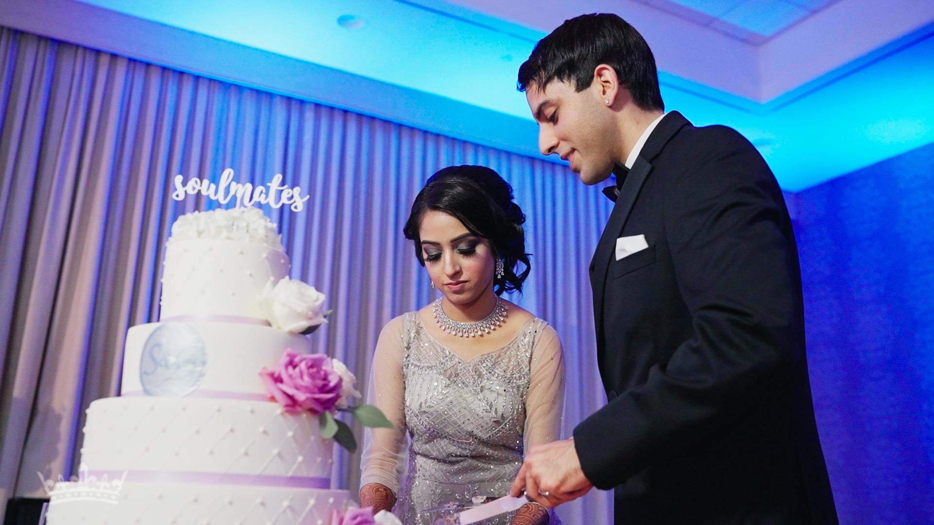 Westfields Golf Club Clifton VA Sikh Wedding | Shivani & Gurshan | Cake Cutting