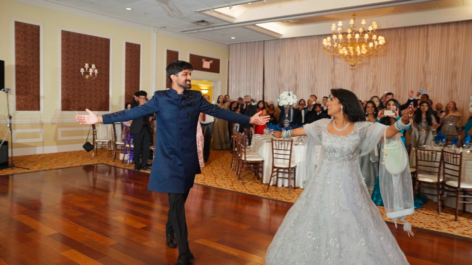 The Grandview Poughkeepsie NY Hindu Wedding | Shruti & Pratyush | Reception Grand Entrance