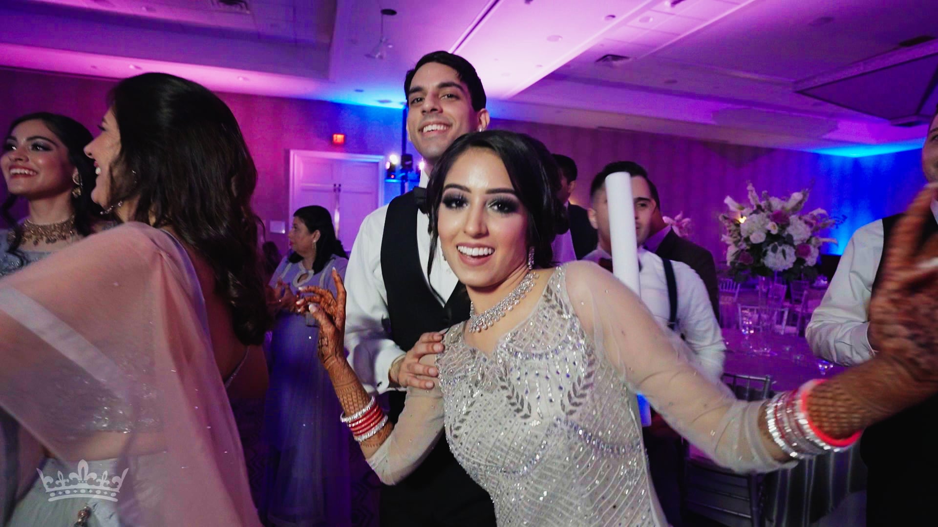 Westfields Golf Club Clifton VA Sikh Wedding | Shivani & Gurshan | Reception Dancing