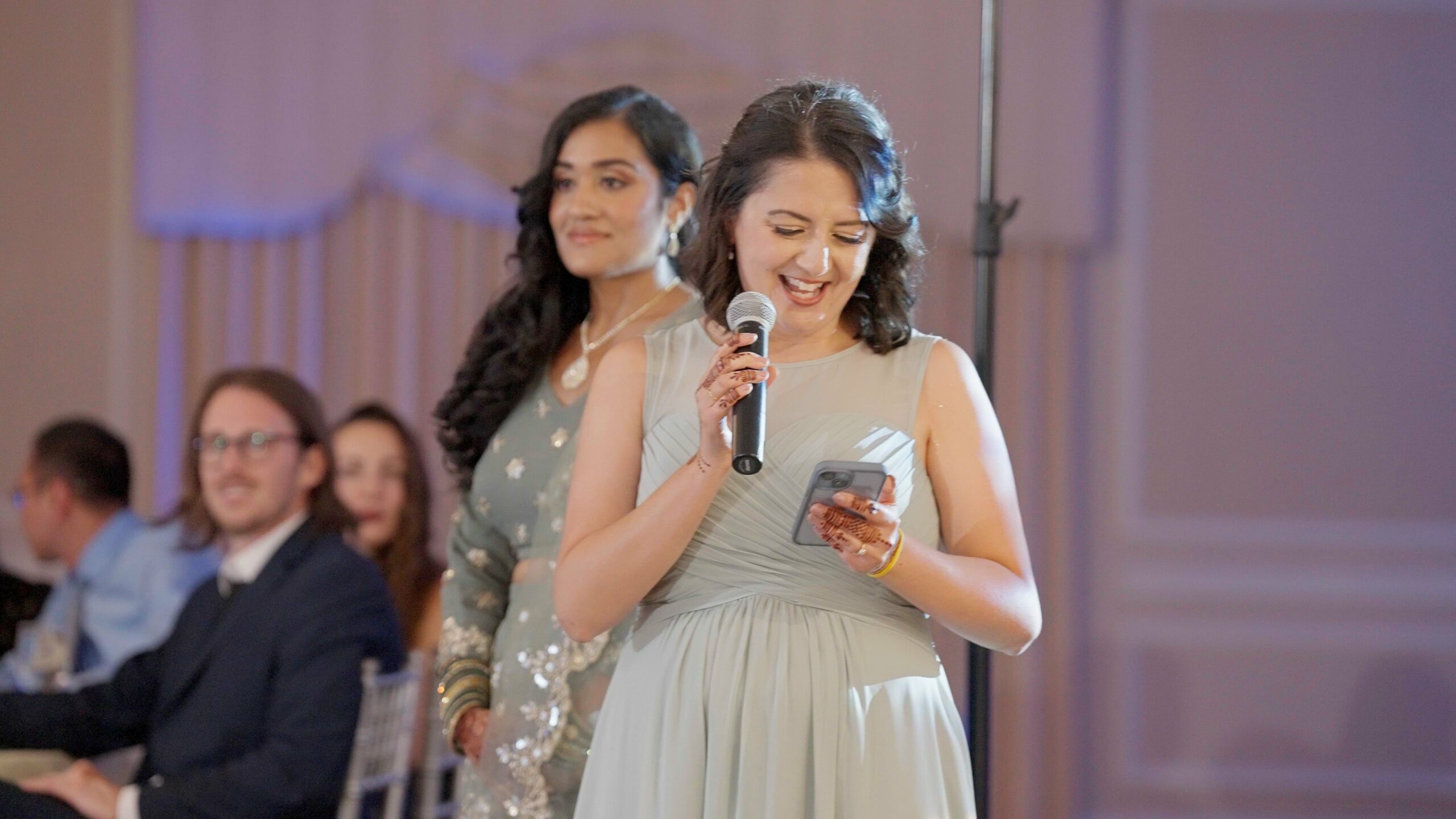 Springfield Country Club Springfield PA Fusion Wedding | Reema & Eric | Bridesmaid Speech