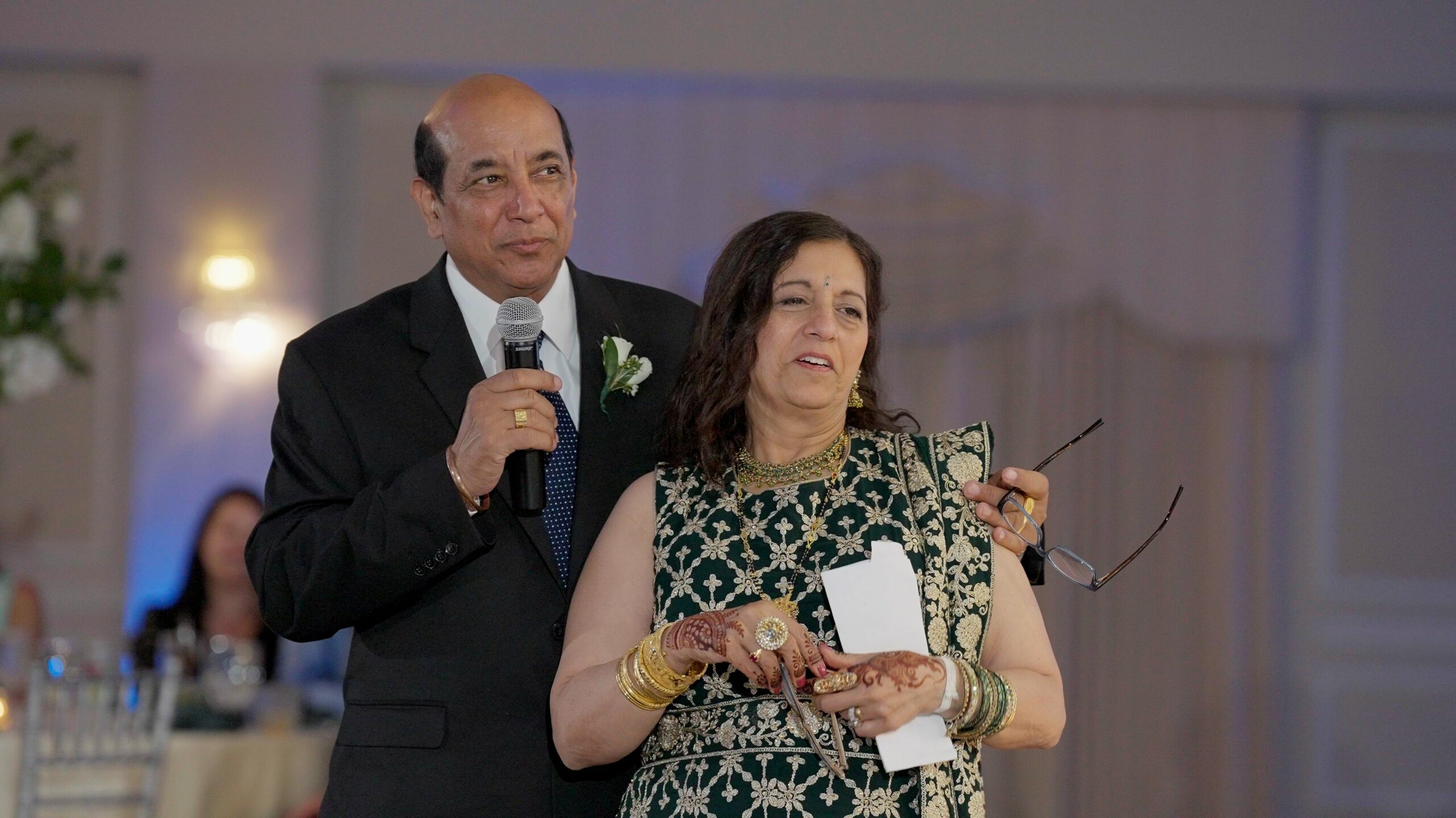 Springfield Country Club Springfield PA Fusion Wedding | Reema & Eric | Bride Parents Speech