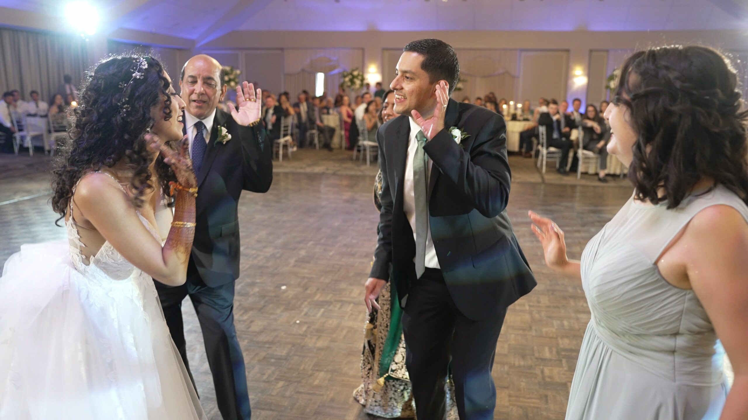 Springfield Country Club Springfield PA Fusion Wedding | Reema & Eric | Father Daughter Family Dance