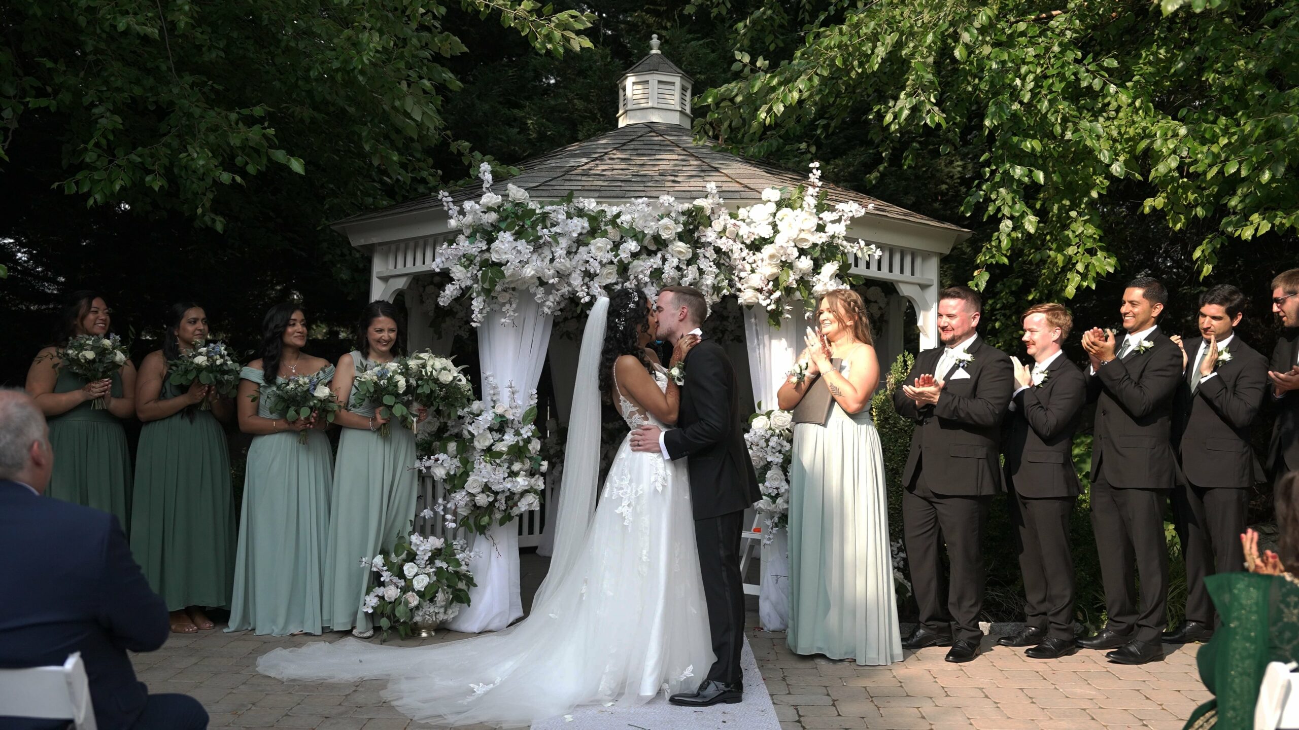 Springfield Country Club Springfield PA Fusion Wedding | Reema & Eric | American Ceremony