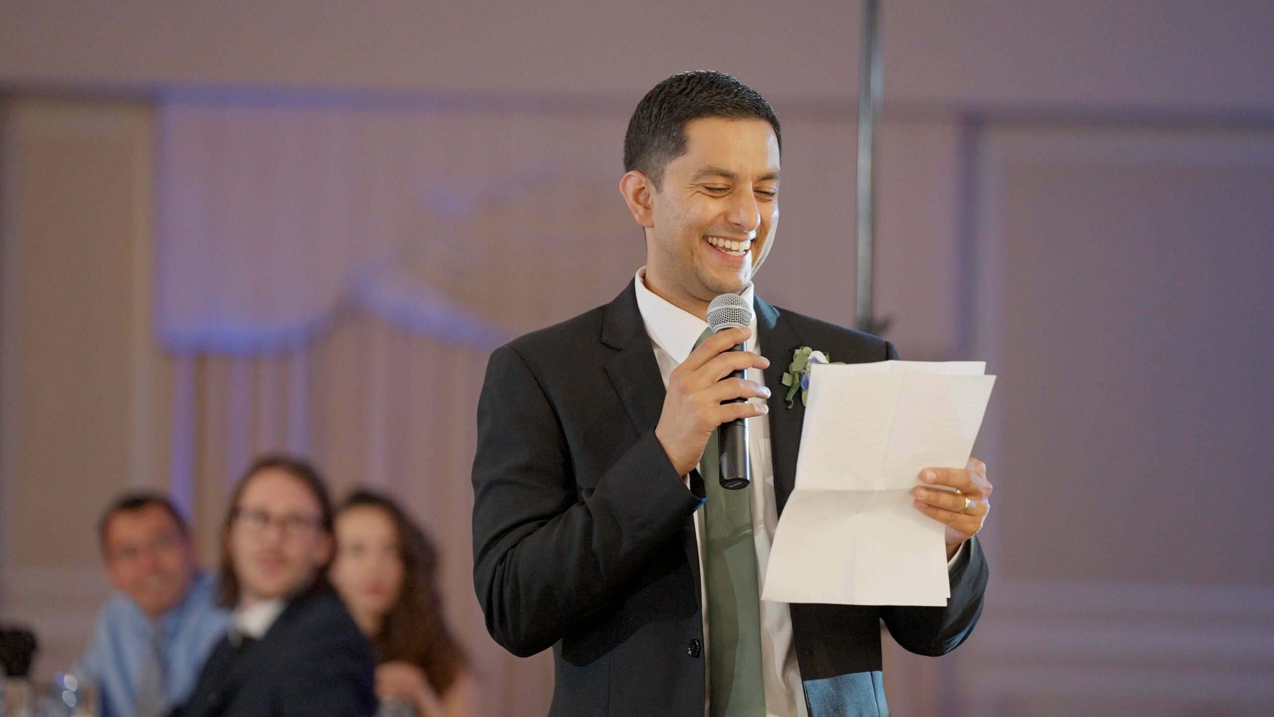 Springfield Country Club Springfield PA Fusion Wedding | Reema & Eric | Bride Brother Speech