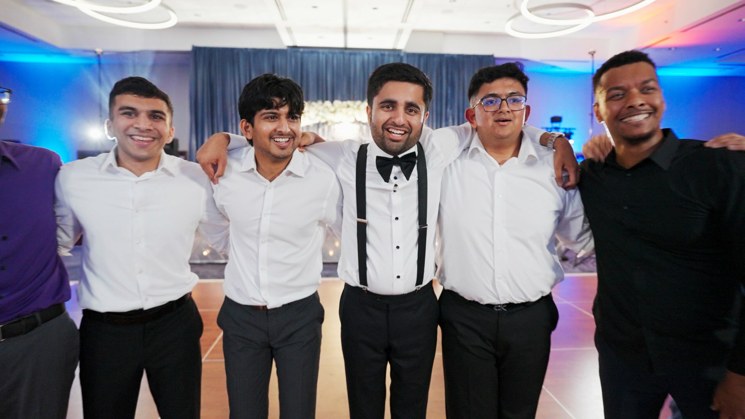 Hyatt Regency Dulles Herndon VA Hindu Wedding | Jahnvi & Rajan | Reception Rajan Groomsmen Dance