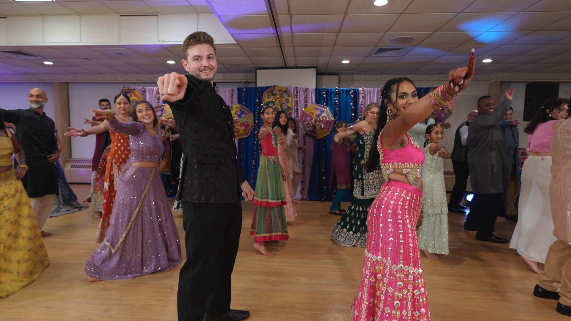 Aqua Turf Club Southington CT Hindu Wedding | Shalini & Patricio | Sangeet Wedding Dance