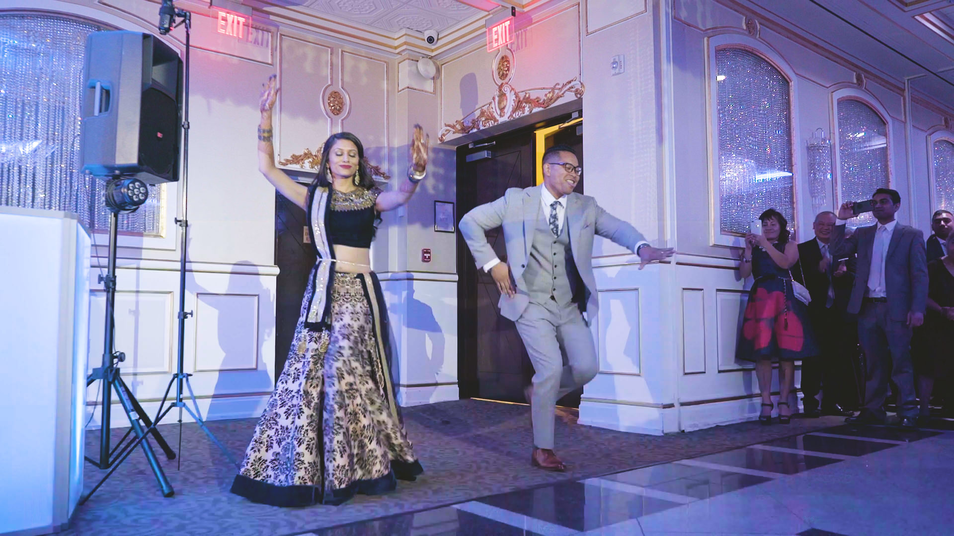 Royal Manor Garfield NJ Fusion Wedding | Khusbu & Jeff | Grand Entrance