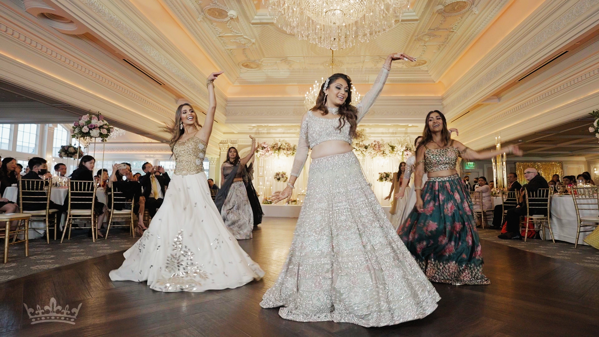 The Park Savoy Estate Florham Park NJ Fusion Wedding | Khushbu & Brian | Bride Friends Dance