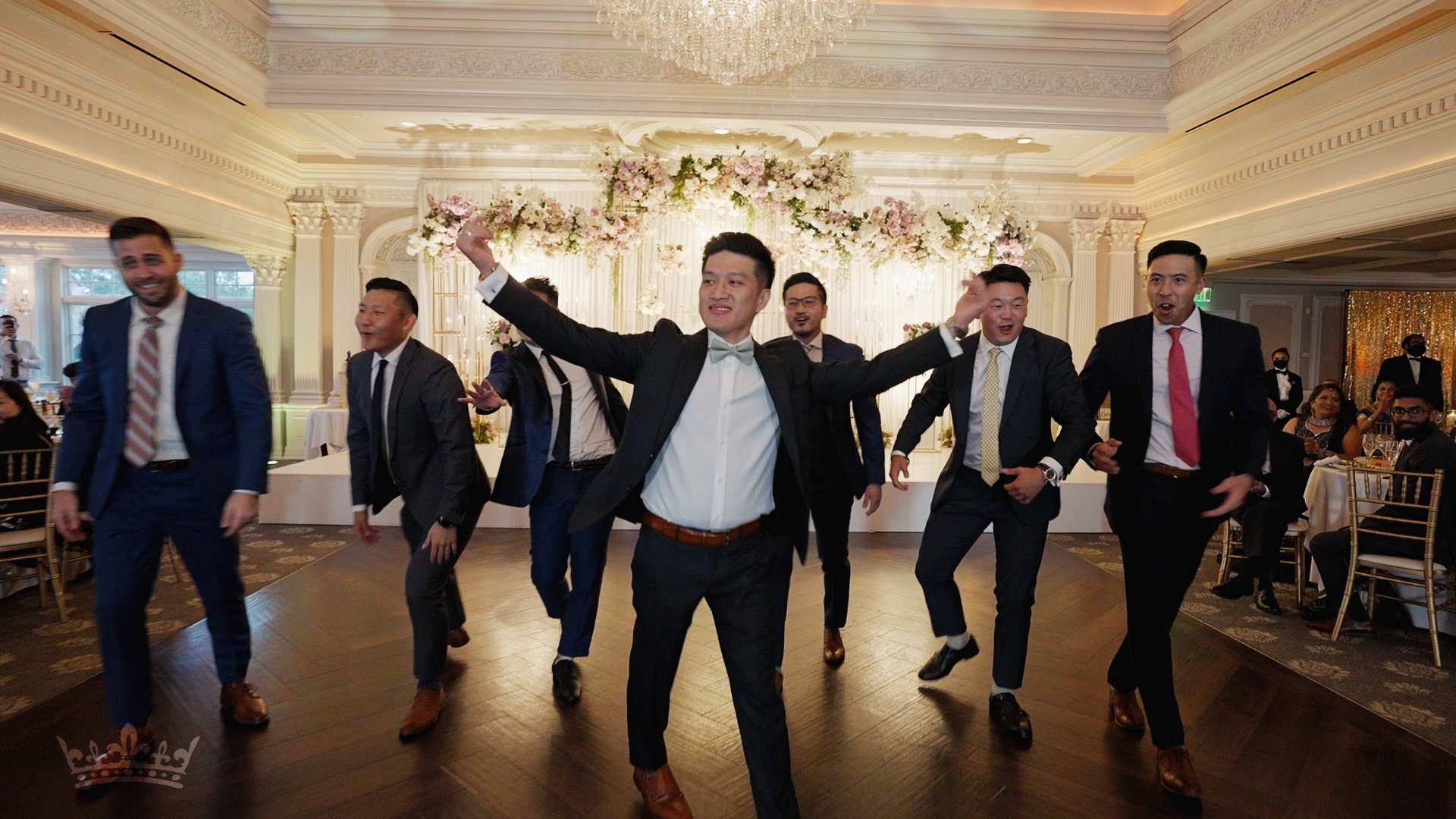 The Park Savoy Estate Florham Park NJ Fusion Wedding | Khushbu & Brian | Groom Friends Dance