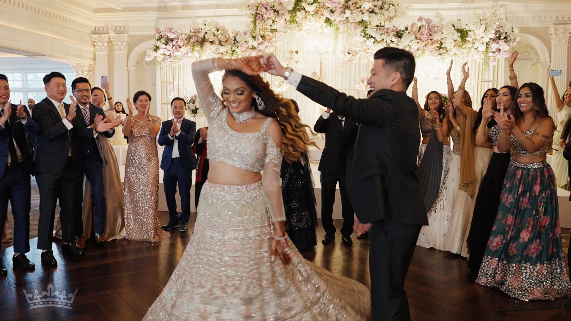 The Park Savoy Estate Florham Park NJ Fusion Wedding | Khushbu & Brian | Reception Grand Entrance
