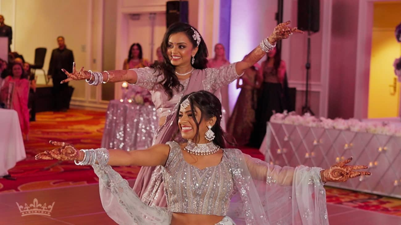Falls Church Marriott Fairview Park VA Gujarati Wedding | Shipra & Jeet | Bride Family Dance