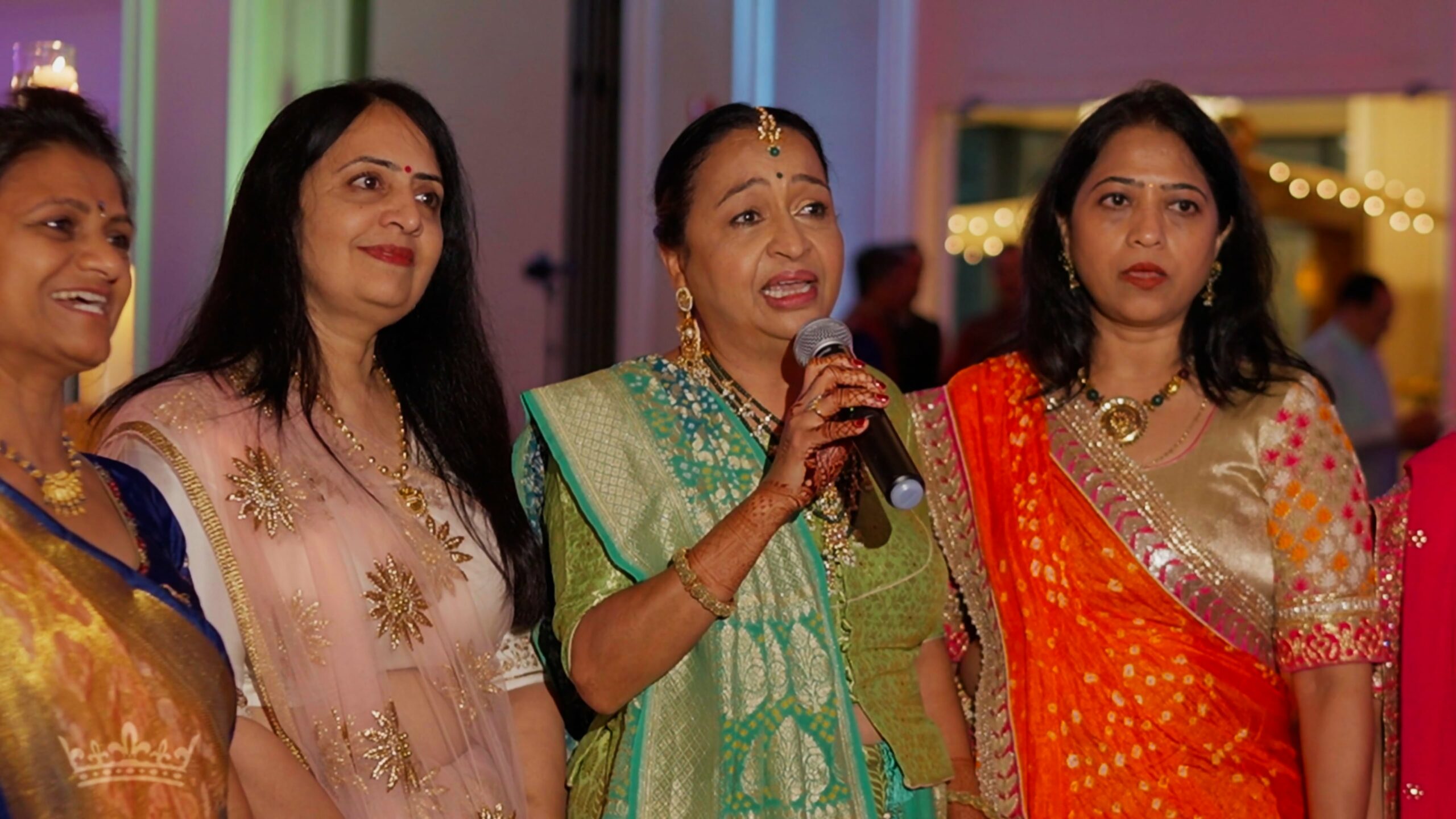Falls Church Marriott Fairview Park VA Gujarati Wedding | Shipra & Jeet | Garba Singing Performance