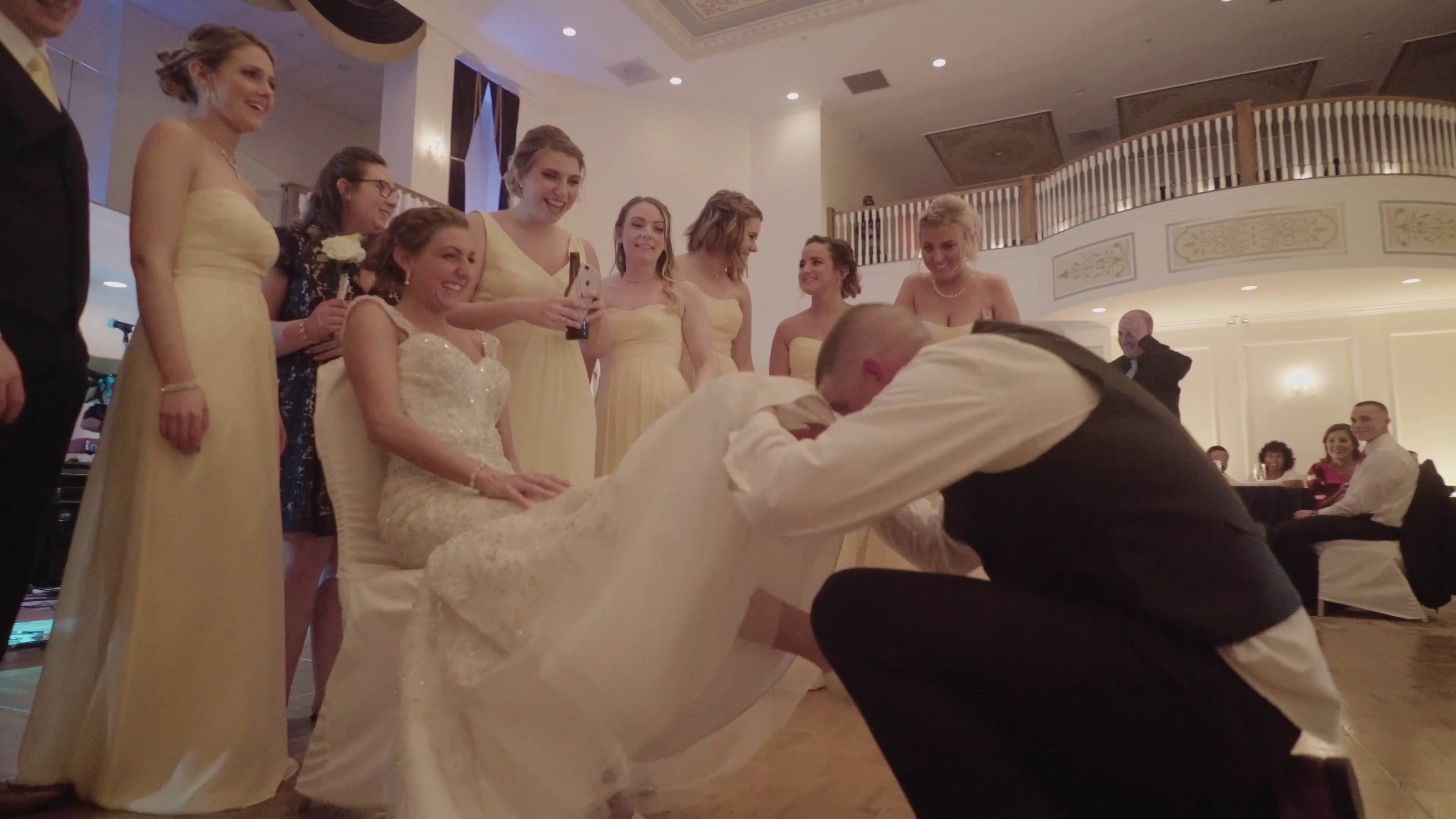 Carriage House Galloway Wedding | Jaclyn & Joseph | Garter Toss