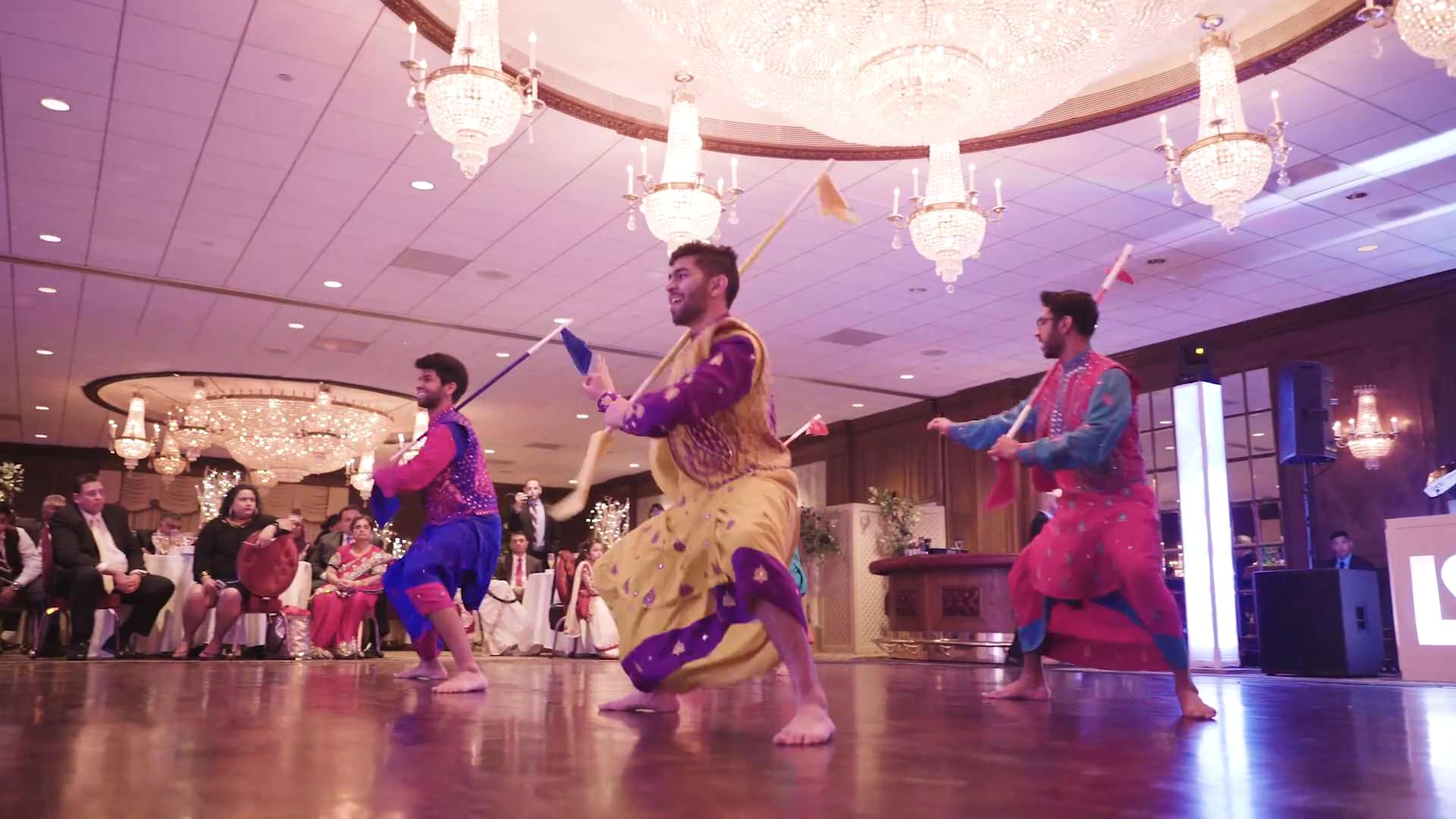 Birchwood Manor Whippany Wedding | Sandhya & Ishmael | Rutgers Bhangra Team