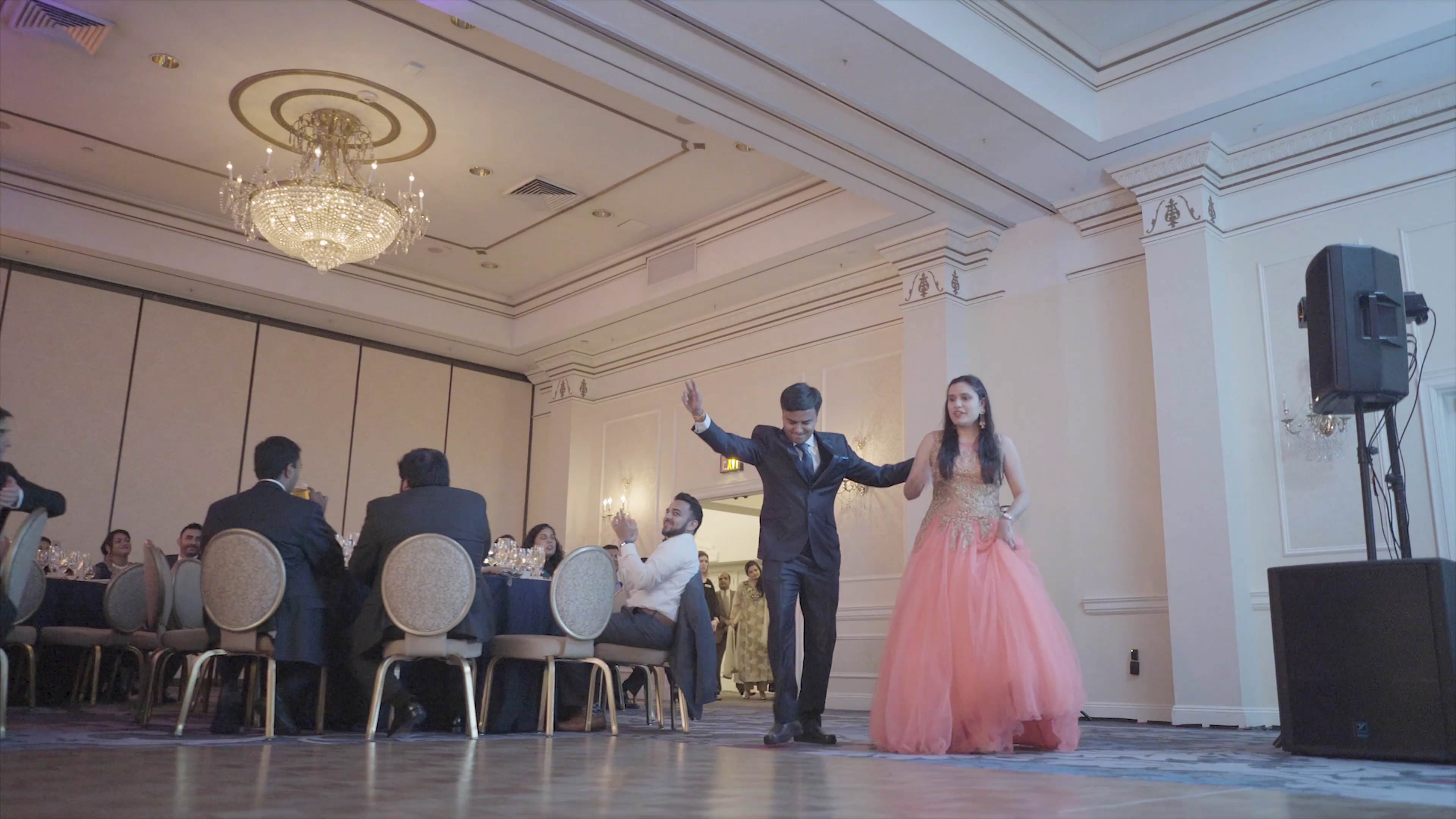 Hilton Pearl River Wedding | Neha & Ankur | Family Grand Entrance