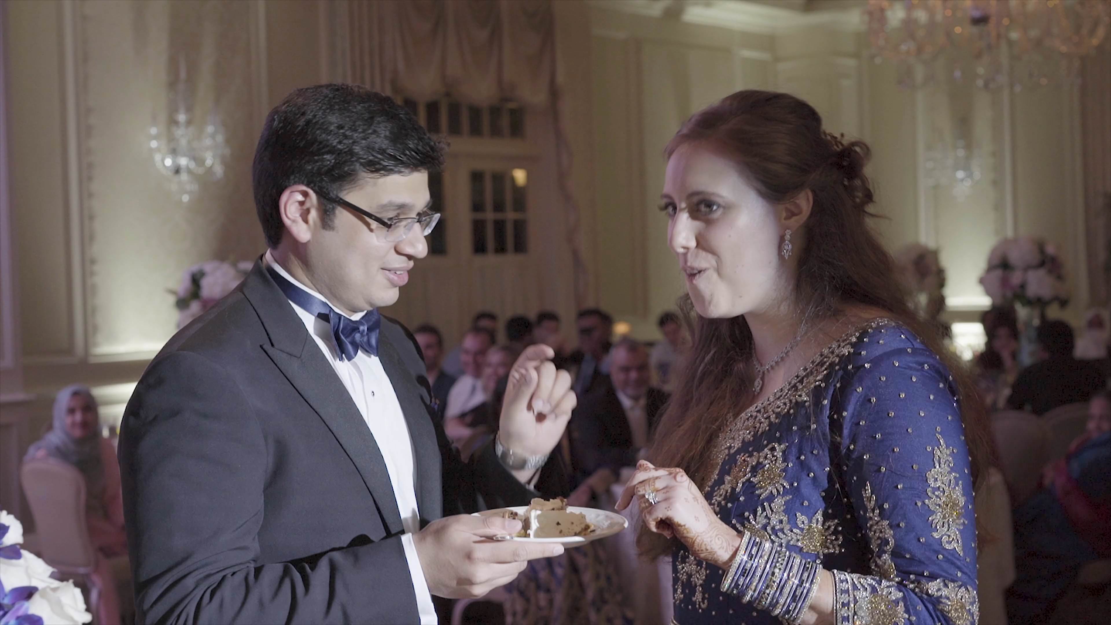 Meadow Wood Manor Randolph Wedding | Karen & Salman | Cake Cutting