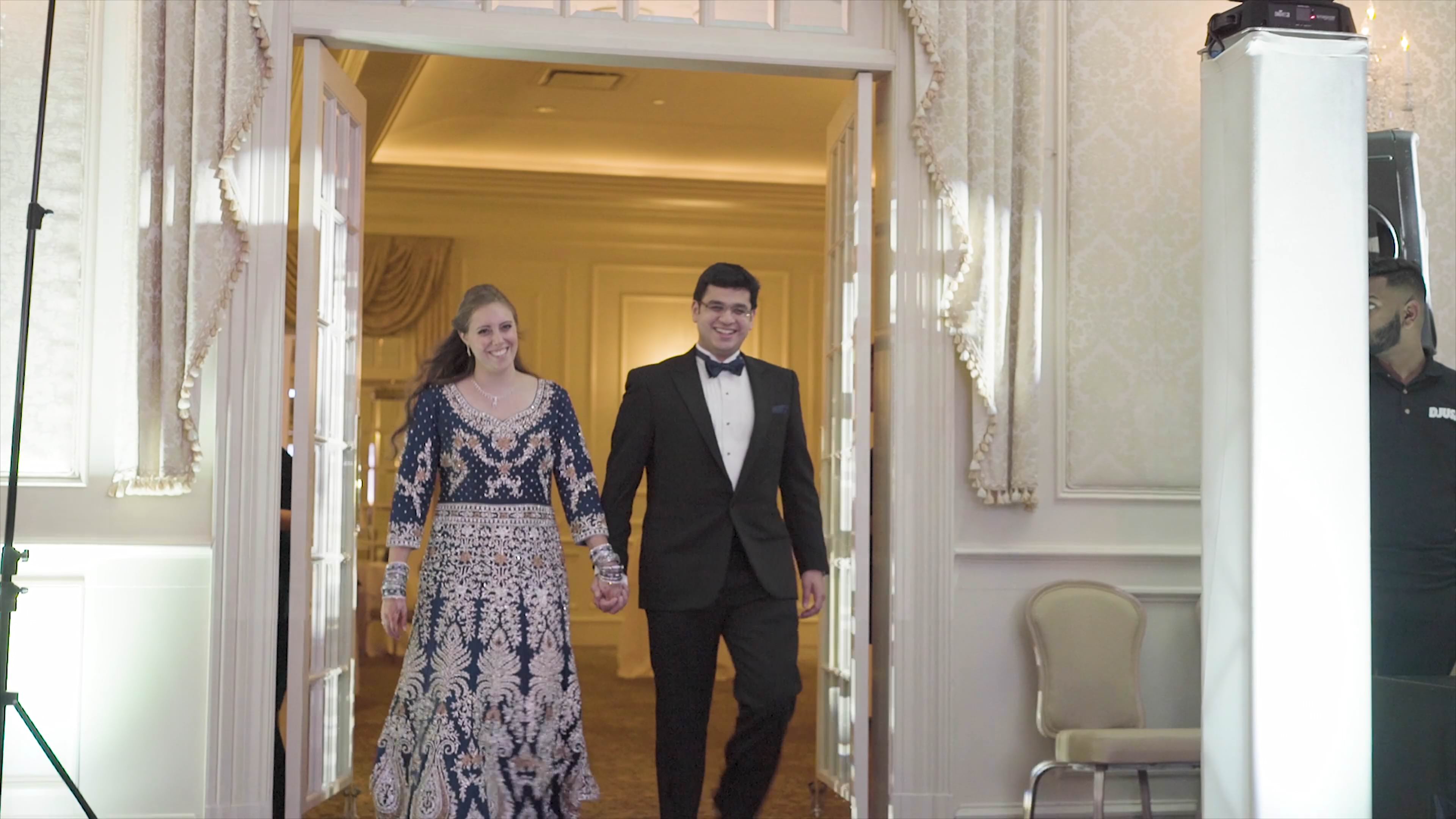 Meadow Wood Manor Randolph Wedding | Karen & Salman | Grand Entrance