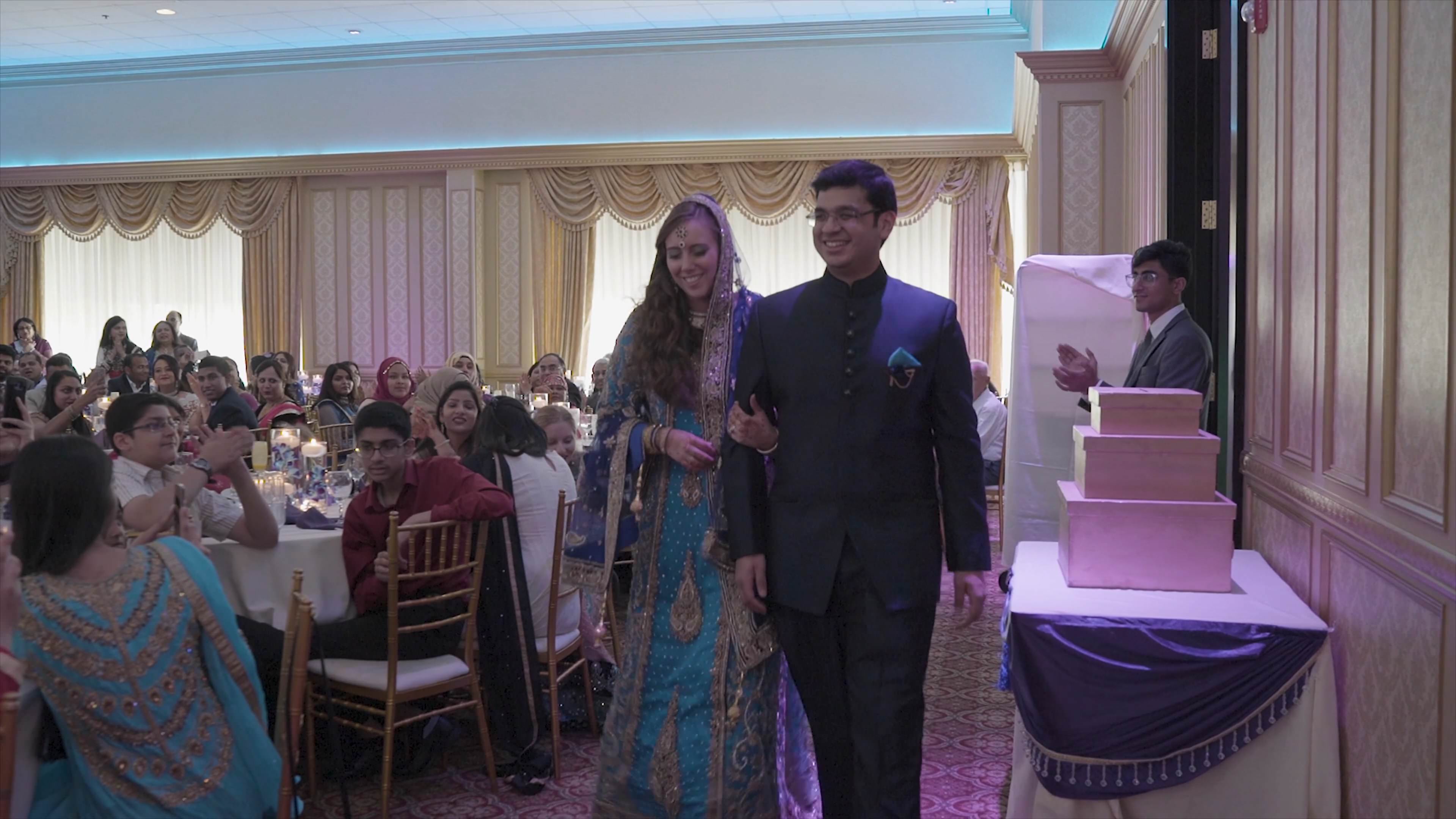 Deewan Banquet Piscataway NJ Walima | Karen & Salman | Grand Entrance