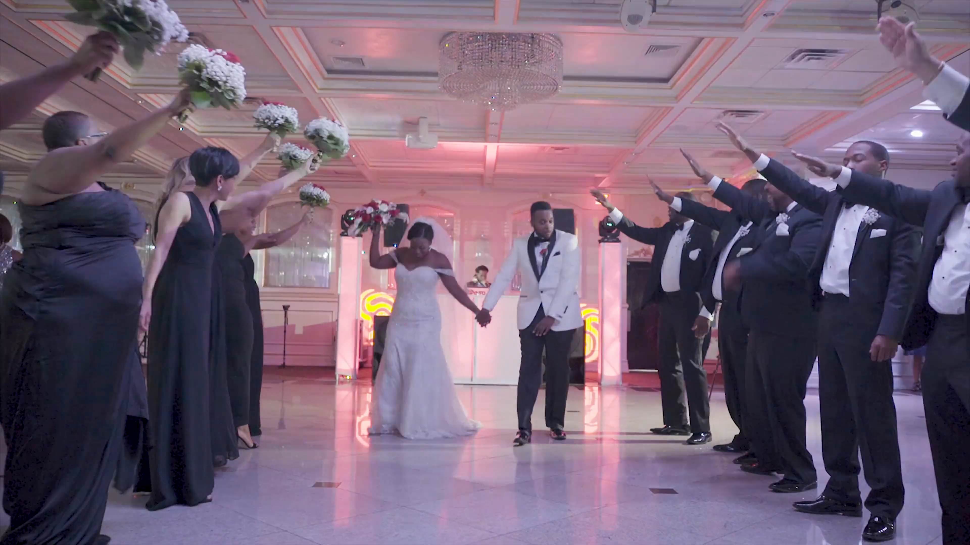 Royal Manor Garfield NJ Christian Wedding | Jade & Scott | Grand Entrance