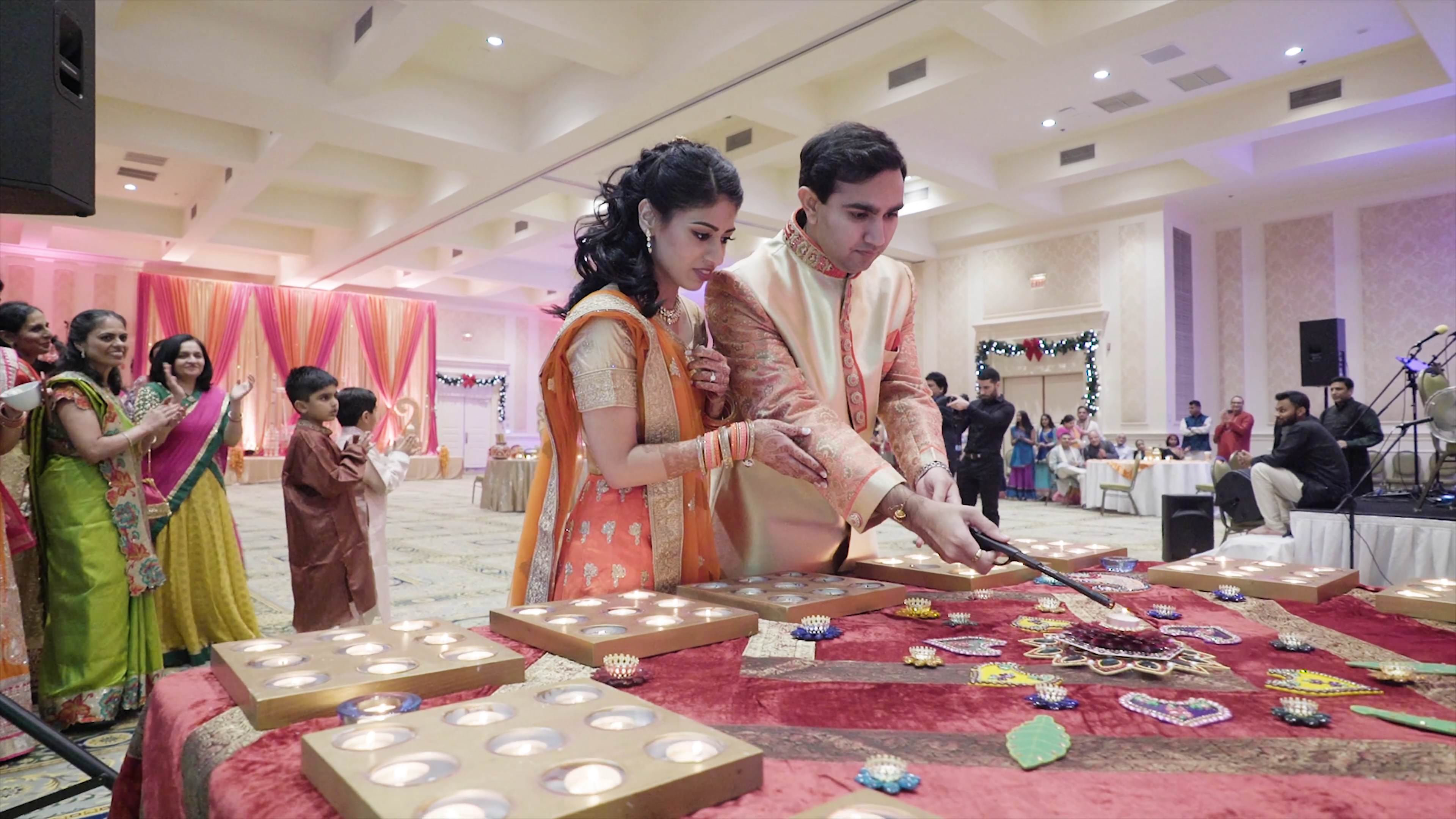 Founders Inn & Spa Virginia Beach Wedding | Harini & Vivek | Garba Grand Entrance