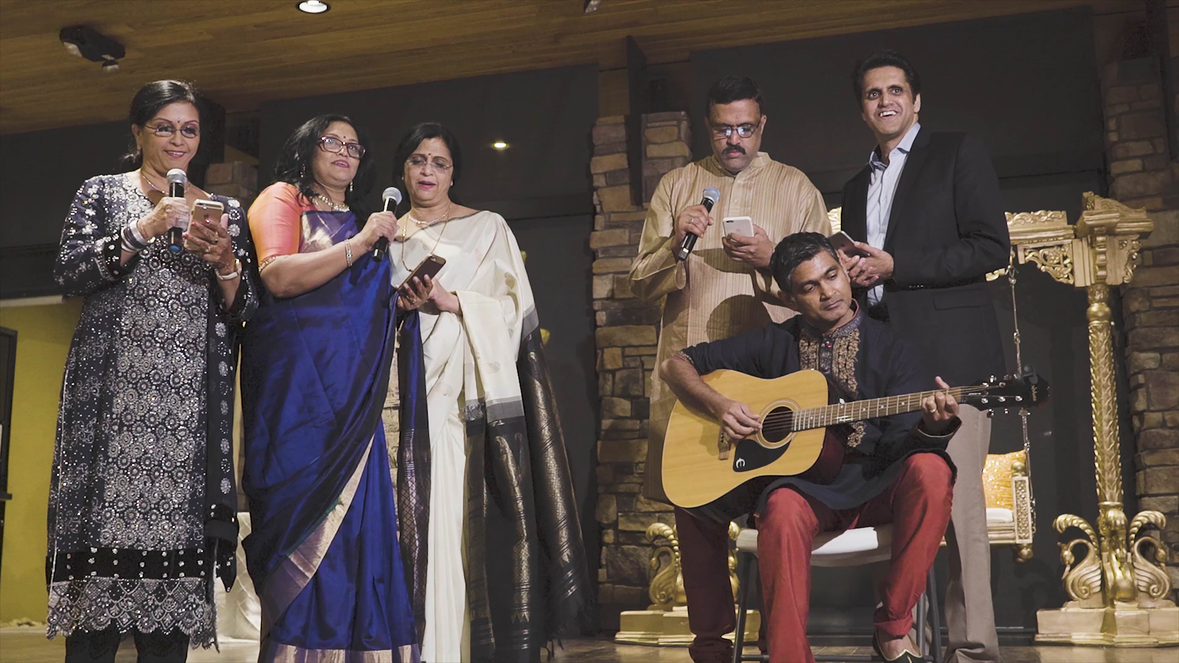 Aviano Community Center Sangeet | Sapna & Shyam | Groom Mother & Siblings