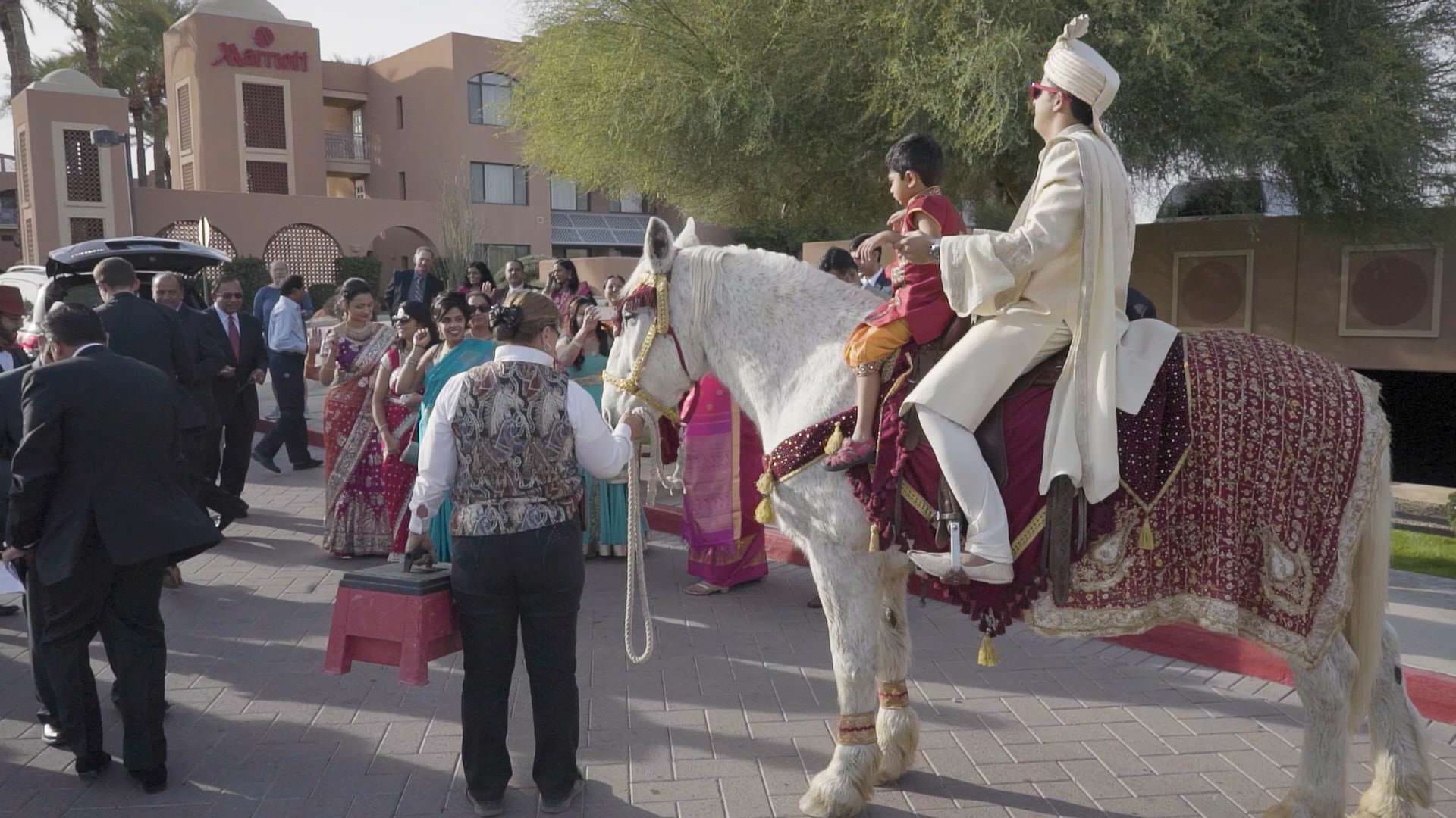 Scottsdale Marriott McDowell Mt AZ Wedding | Sapna & Shyam | Baraat