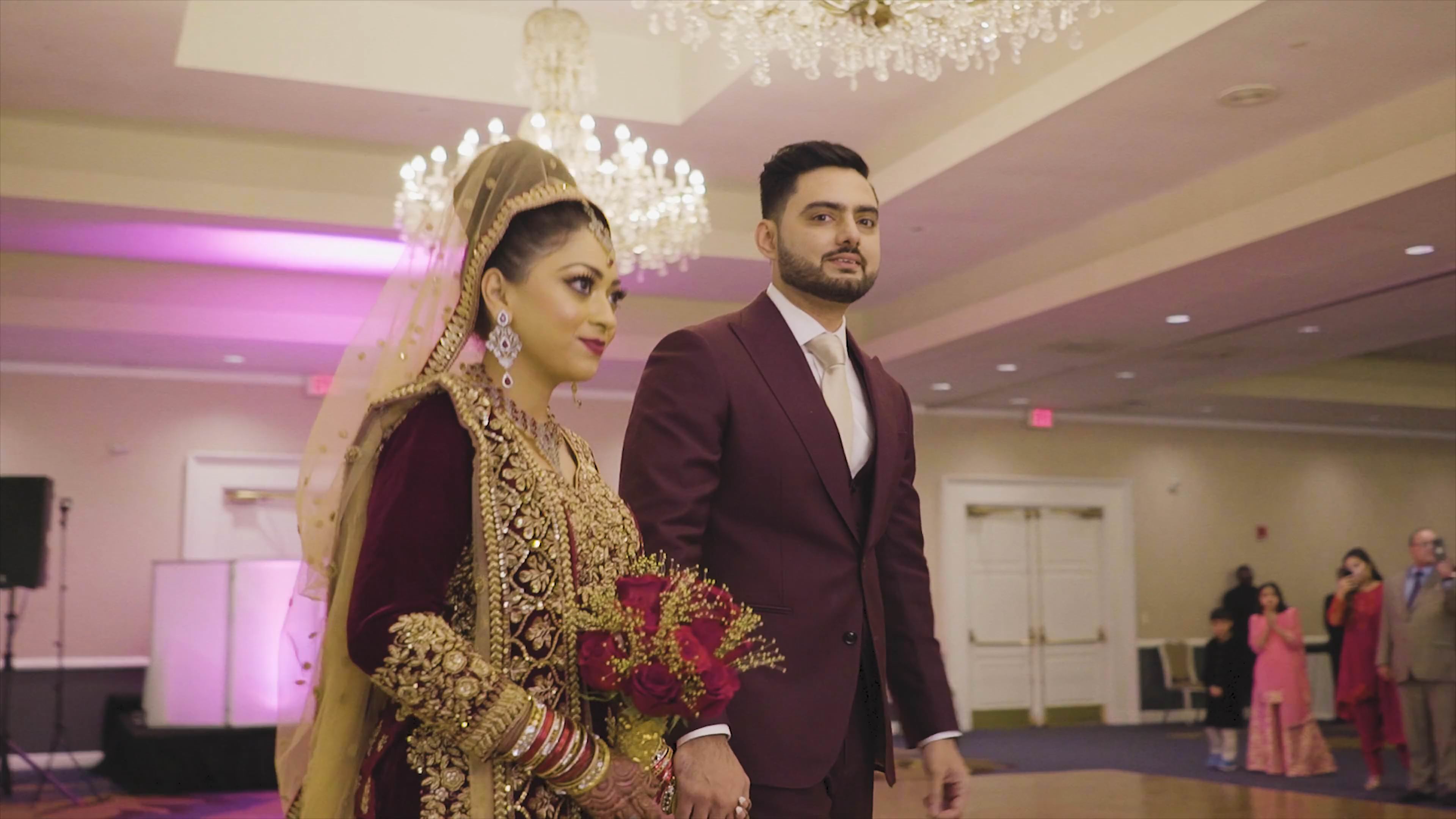 Sheraton Parsippany NJ Wedding | Mashal & Baqar | Reception Entrance