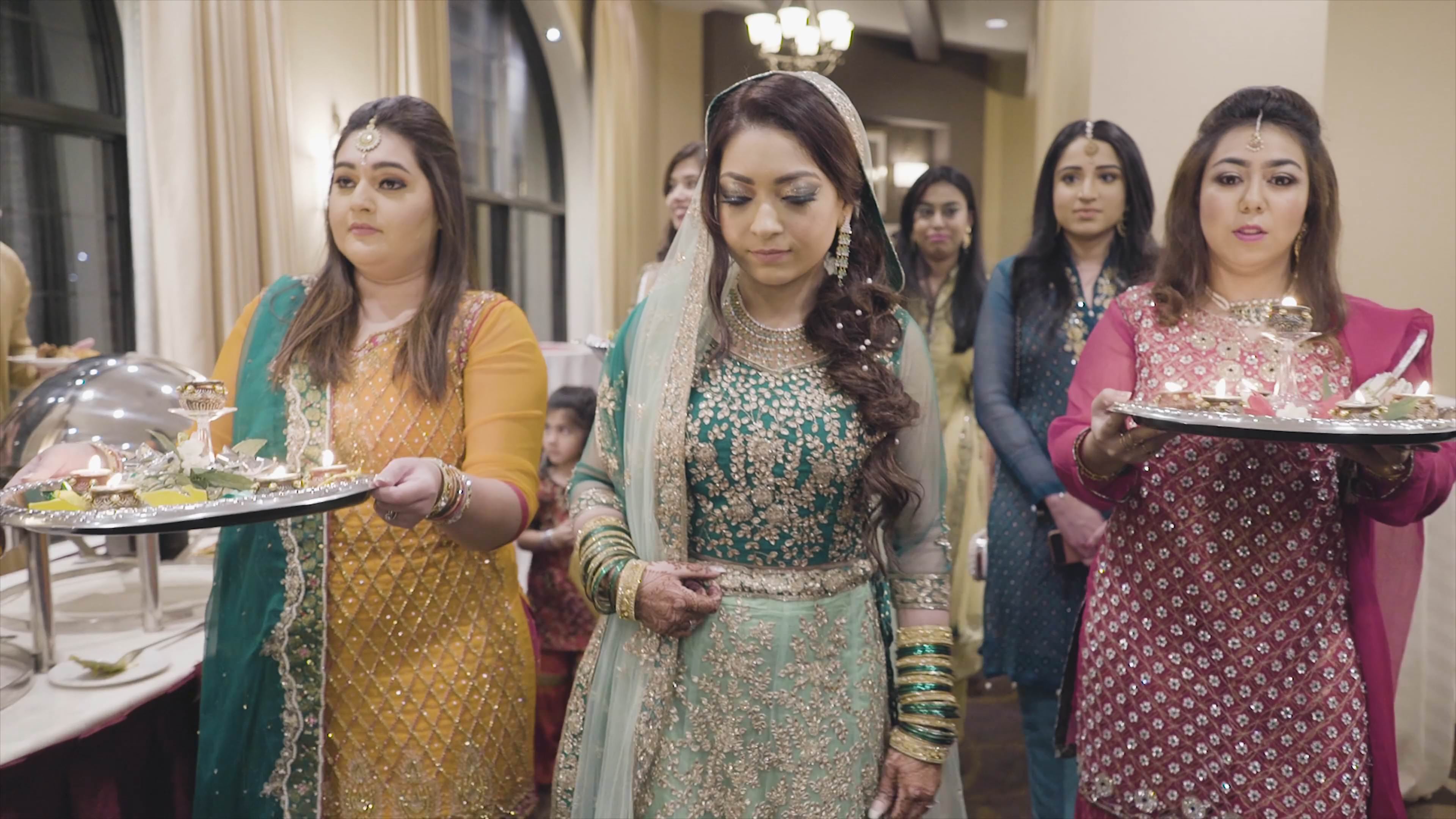 Sheraton Parsippany NJ Wedding | Mashal & Baqar | Mehndi Night Entrance