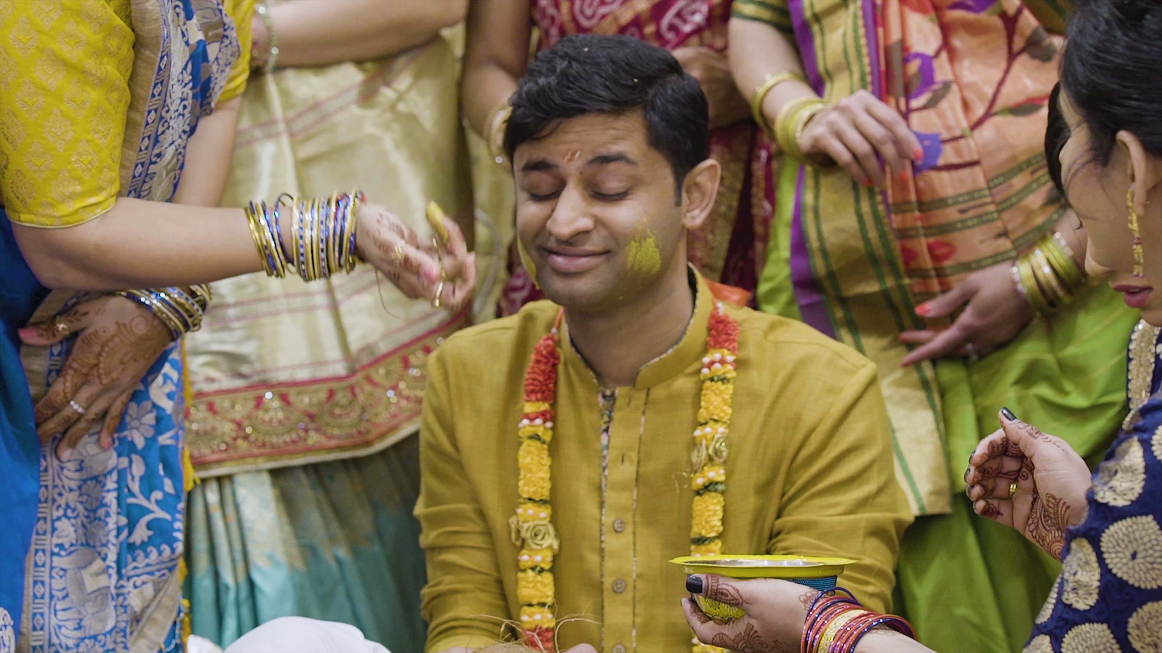Hindu Samaj Temple of Mahwah Indian Wedding | Surina & Hiren | Hiren’s Haldi