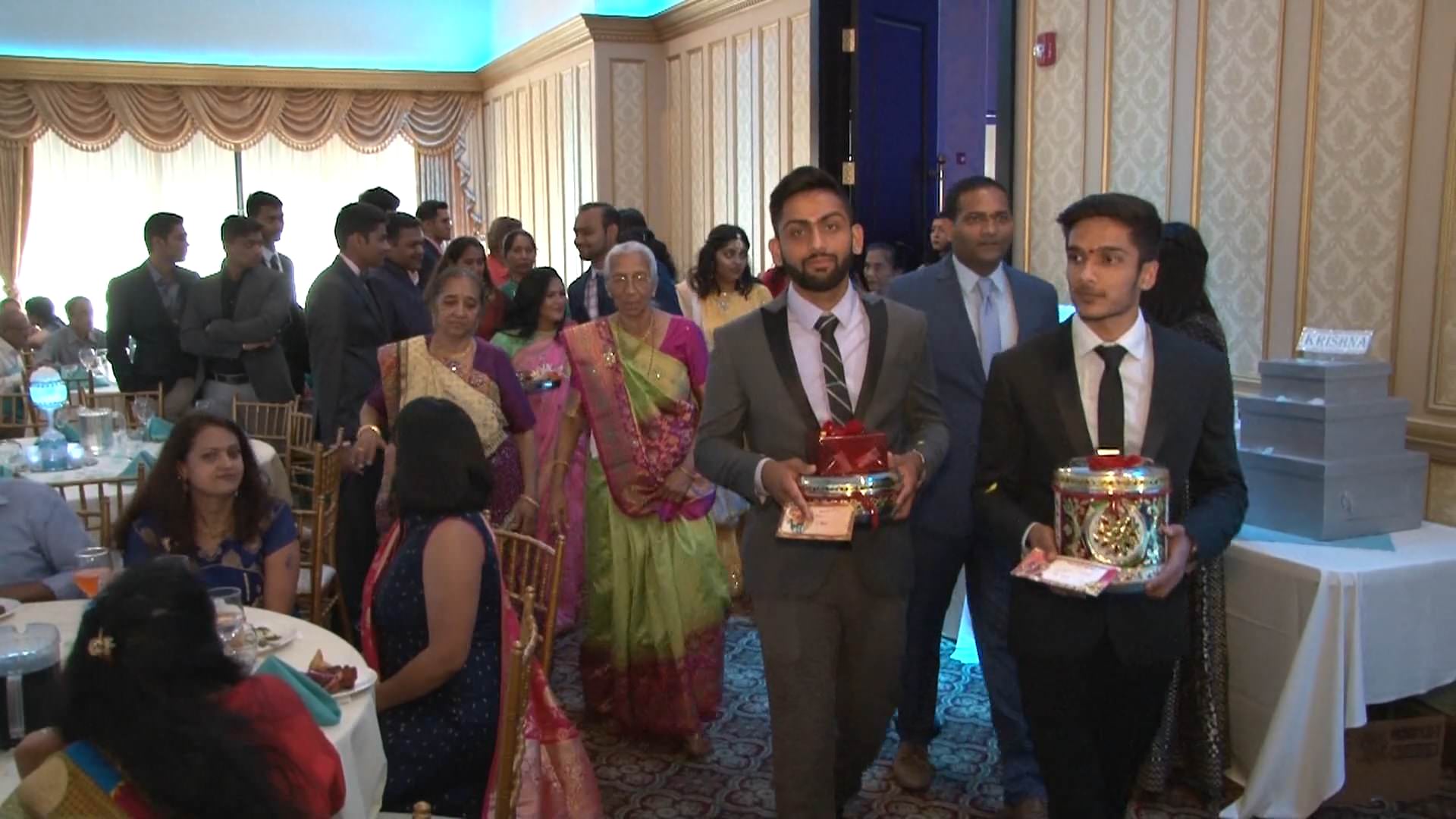 Deewan Banquet Piscataway NJ Engagement | Krishna & Nishant | Grand Entrance