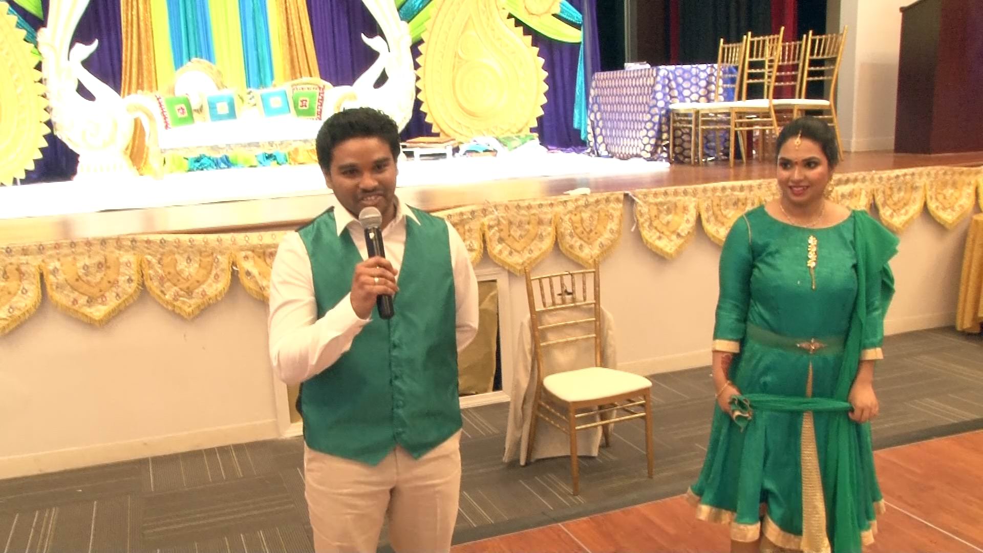 Tagore Banquet Hall Somerset NJ Engagement | Shrutika & Prasad | Bride Groom Speech