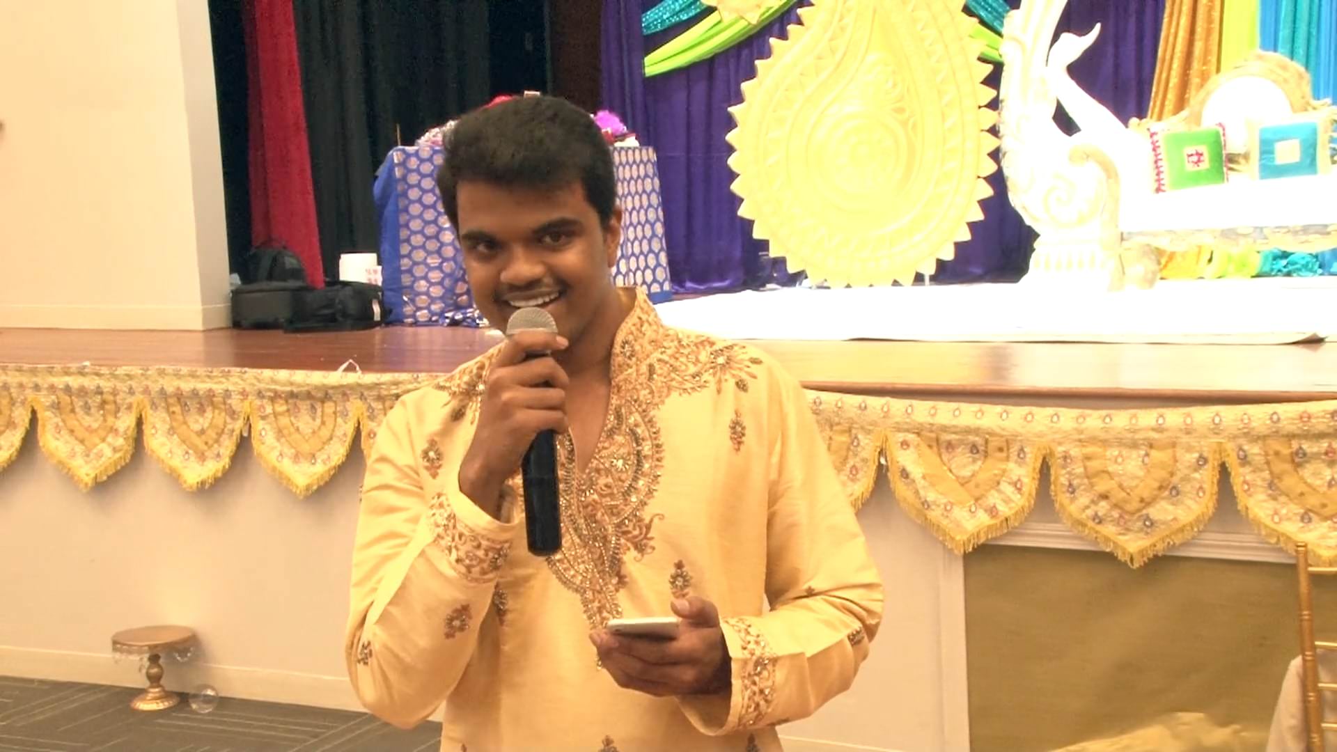 Tagore Banquet Hall Somerset NJ Engagement | Shrutika & Prasad | Singing Performance