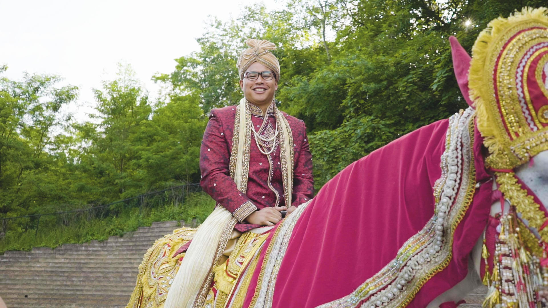Royal Manor Garfield NJ Fusion Wedding | Khusbu & Jeff | Baraat