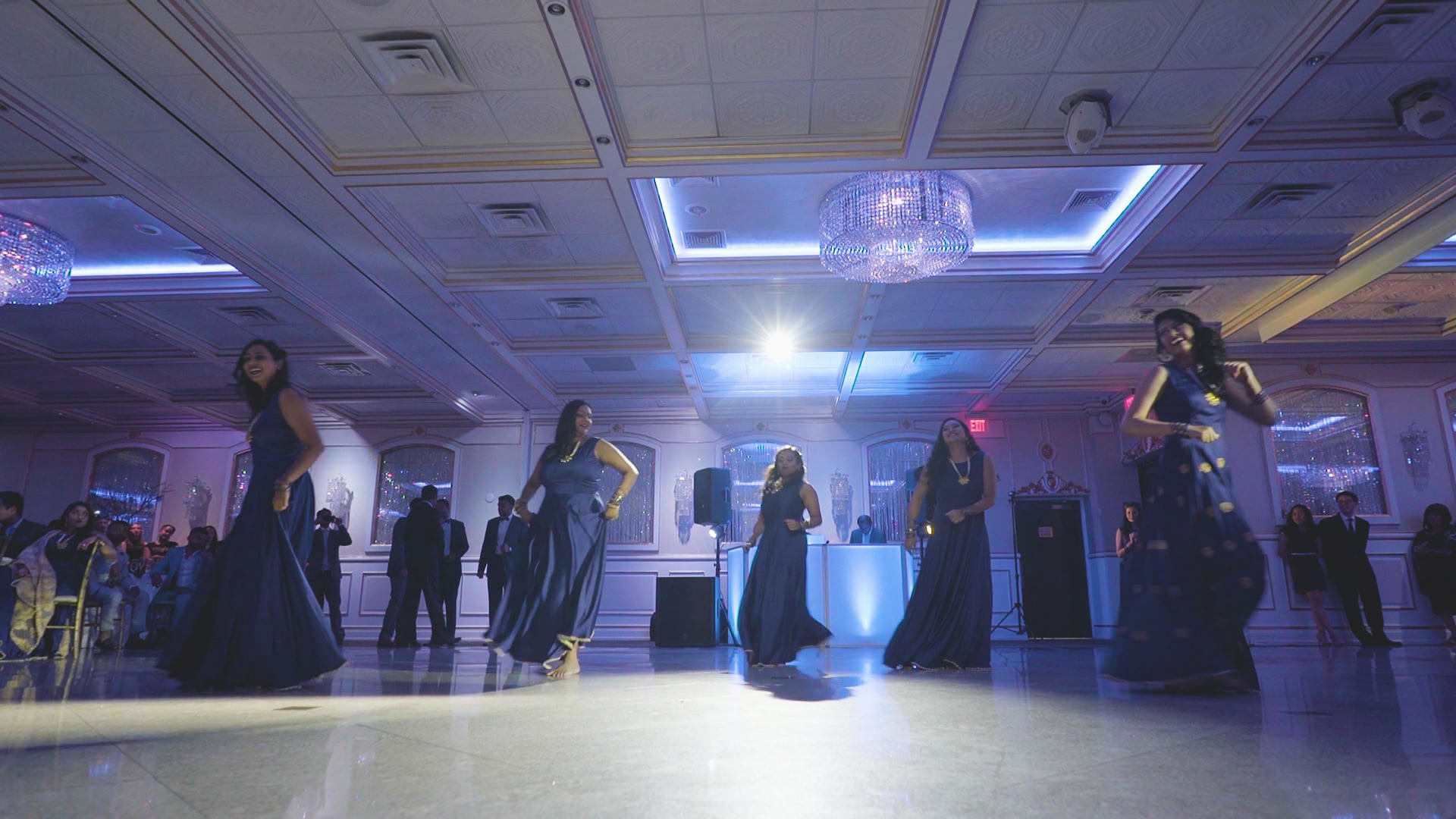 Royal Manor Garfield NJ Fusion Wedding | Khusbu & Jeff | Khusbu Family Dance