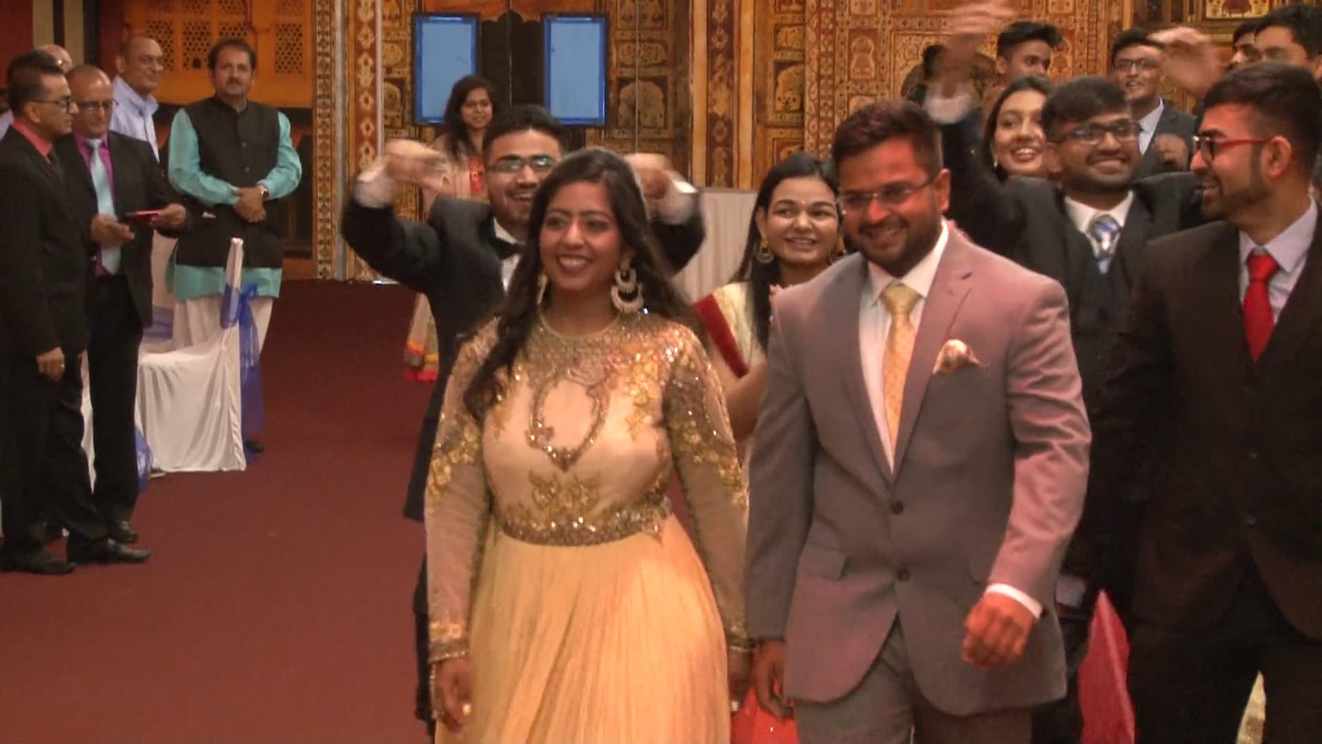 Royal Alberts Palace Fords NJ Engagement | Vidhi & Priyank | Grand Entrance