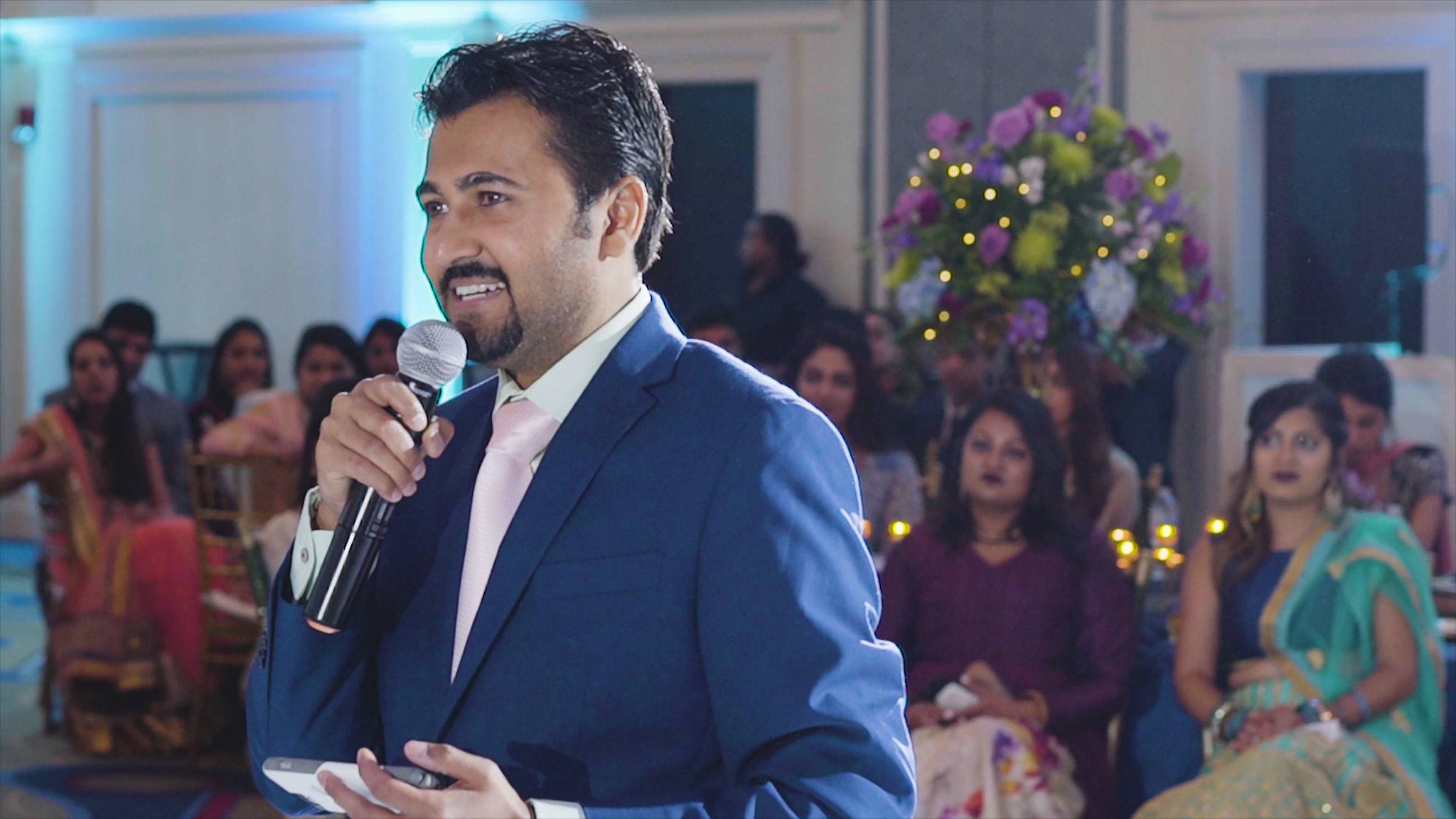 Hilton Richmond Hotel & Spa Short Pump VA Hindu Wedding | Gina & Dharav | Groom Brother Speech
