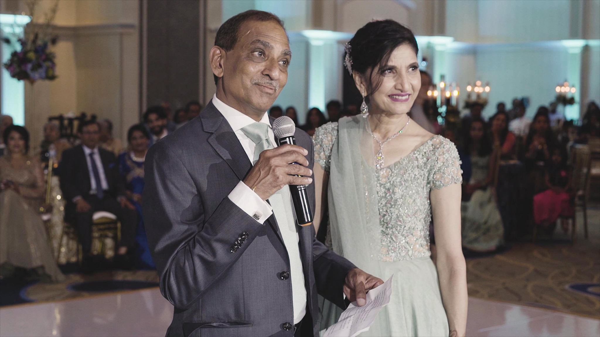 Hilton Richmond Hotel & Spa Short Pump VA Hindu Wedding | Gina & Dharav | Bride Parents Speech