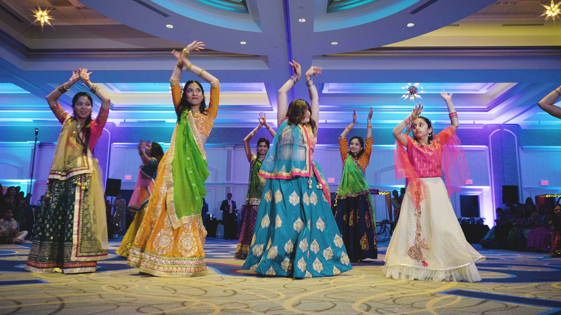 Hilton Richmond Hotel & Spa Short Pump VA Hindu Wedding | Gina & Dharav | Bride Family Dance