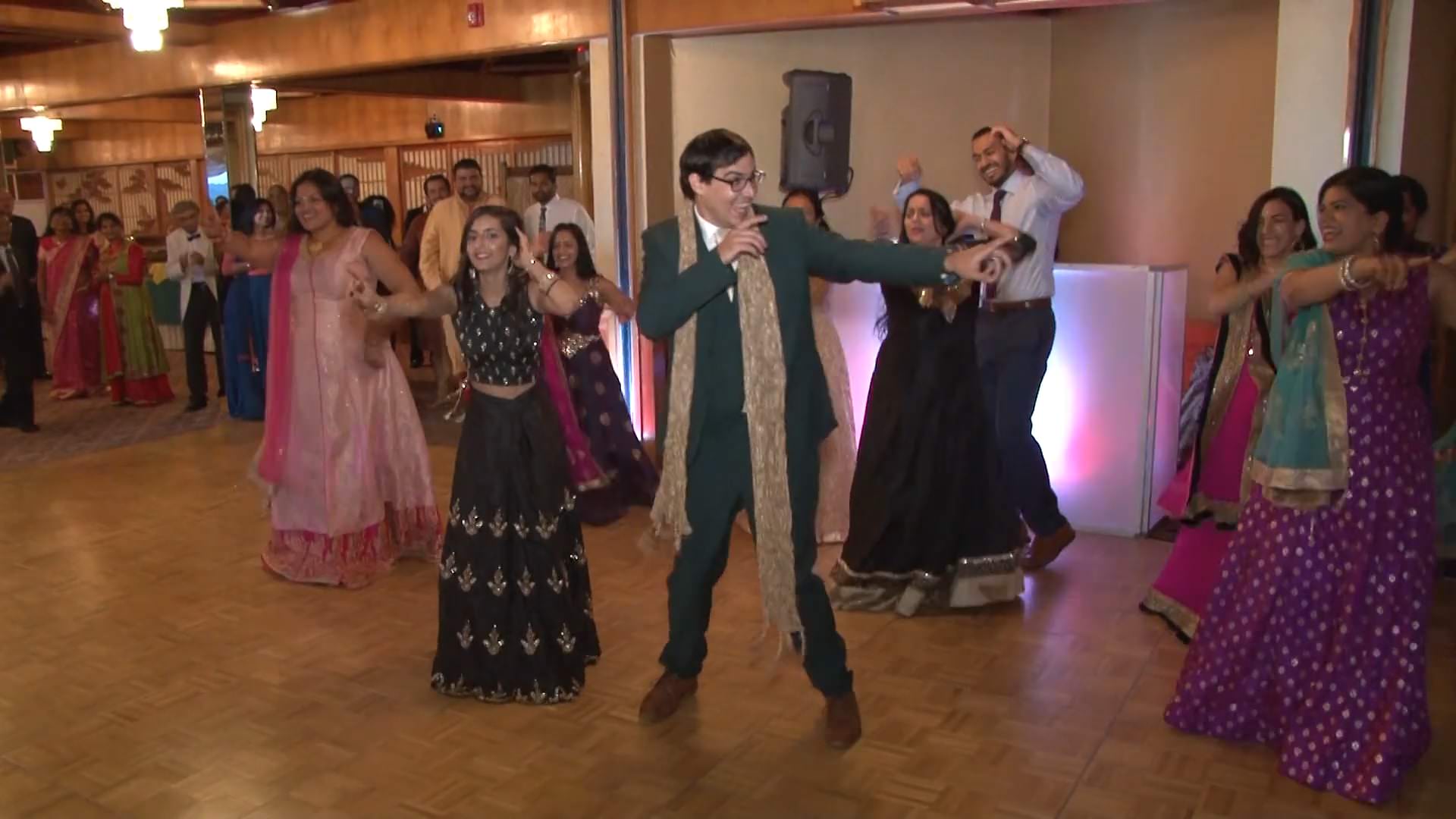 The Views At Mount Fuji Hillburn NY Hindu Wedding | Roshni & Matthew | First Group Dance