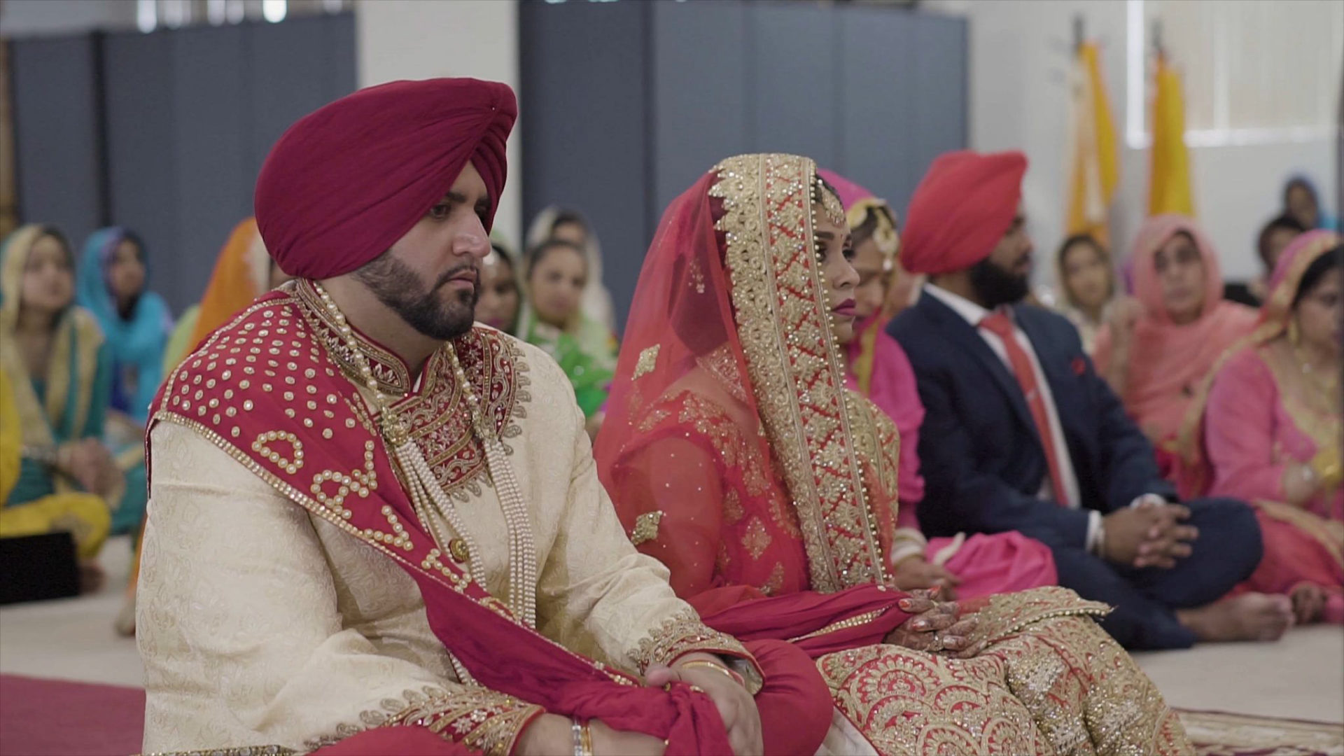 Gurudwara Singh Sabha Port Reading NJ Sikh Wedding | Navjot & David | Ceremony