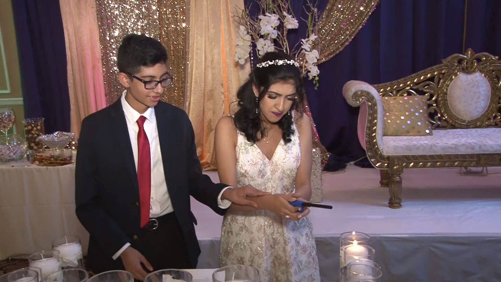 Deewan Banquet Piscataway NJ Sweet 16 | Neha Sweet 16 | Candle Ceremony